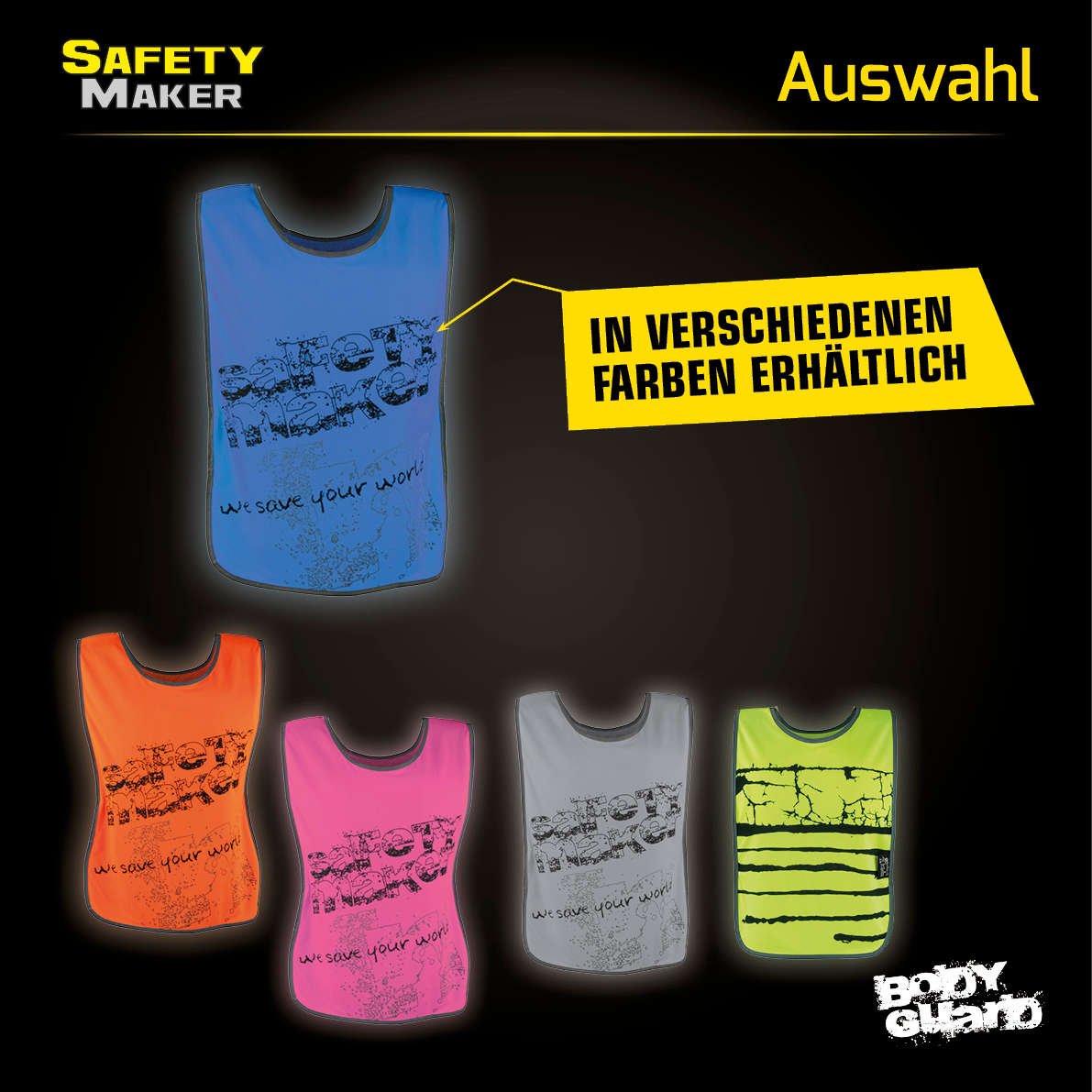 Freizeitweste mit reflektierenden Designelementen L/XL blau