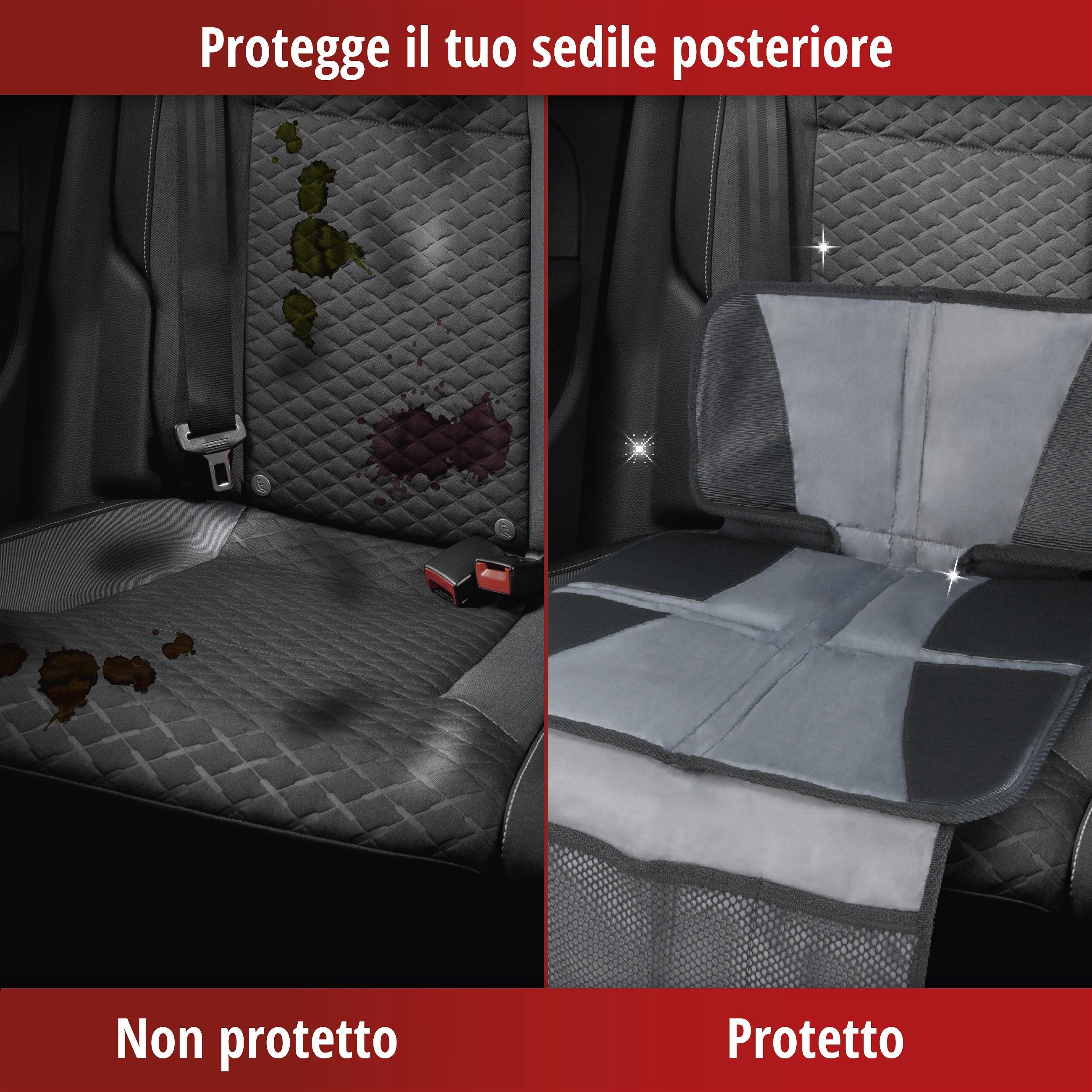 Cuscino per seggiolino Tidy Fred, cuscinetto protettivo per bambini grigio/nero