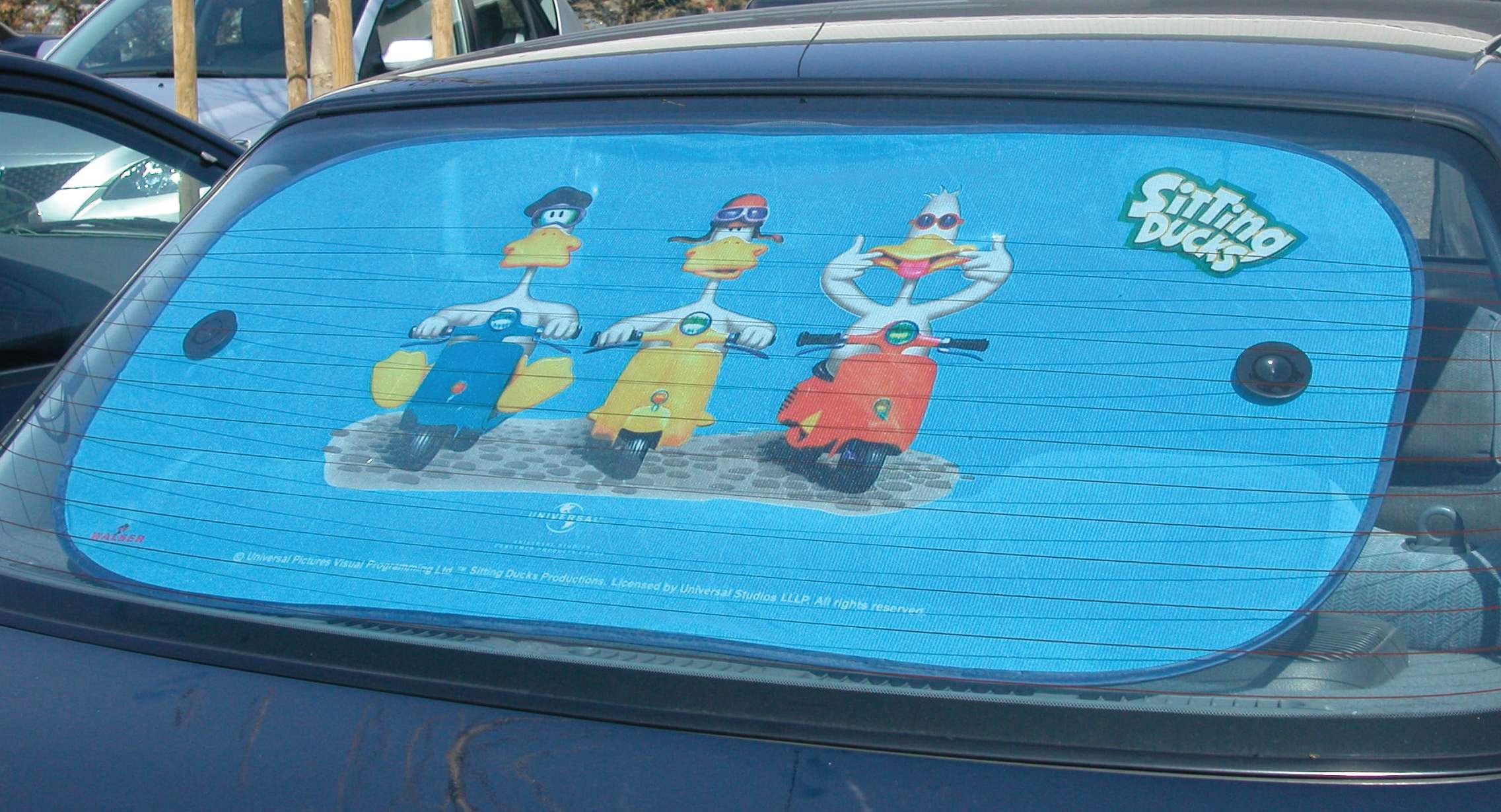 Sonnenschutzschild Sitting Ducks Drive Heckscheibe 100x44cm