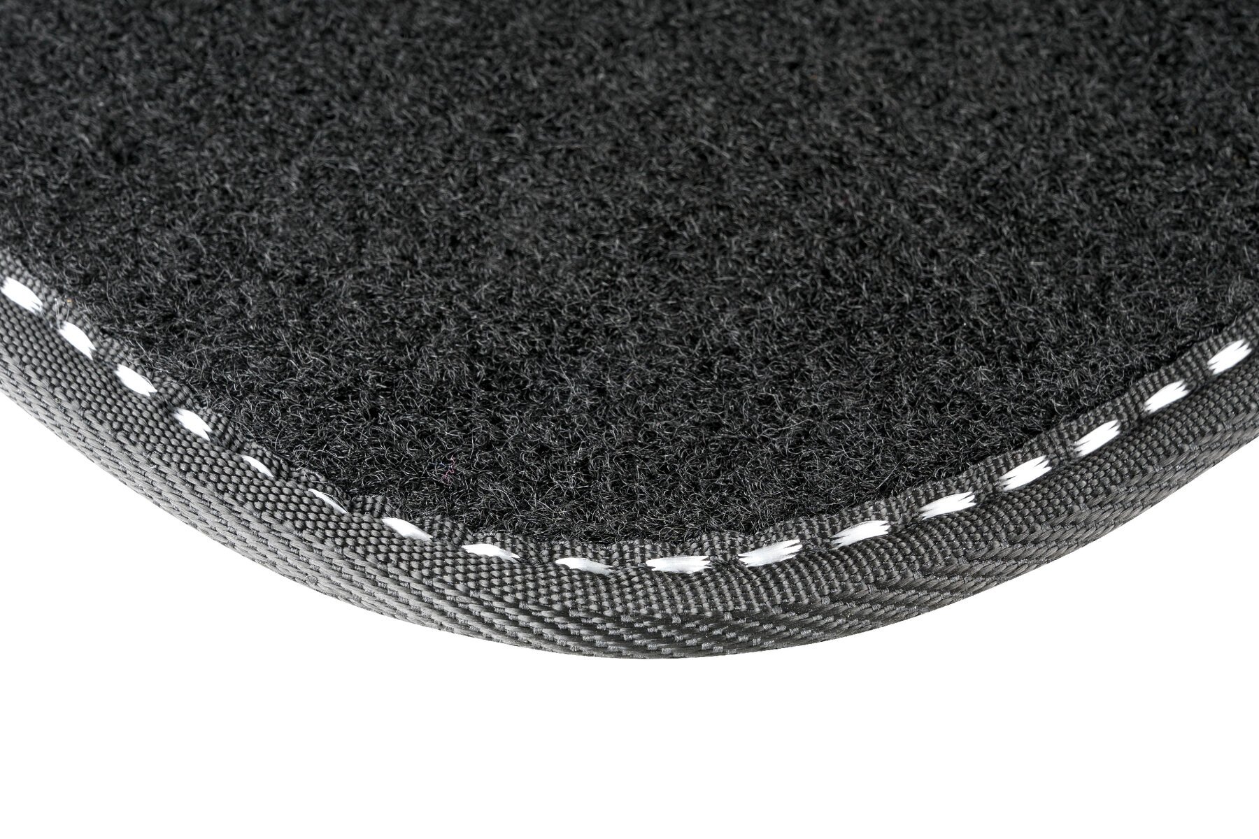 Auto-Teppich The Color, Universal Fußmatten-Set 4-teilig schwarz/weiß