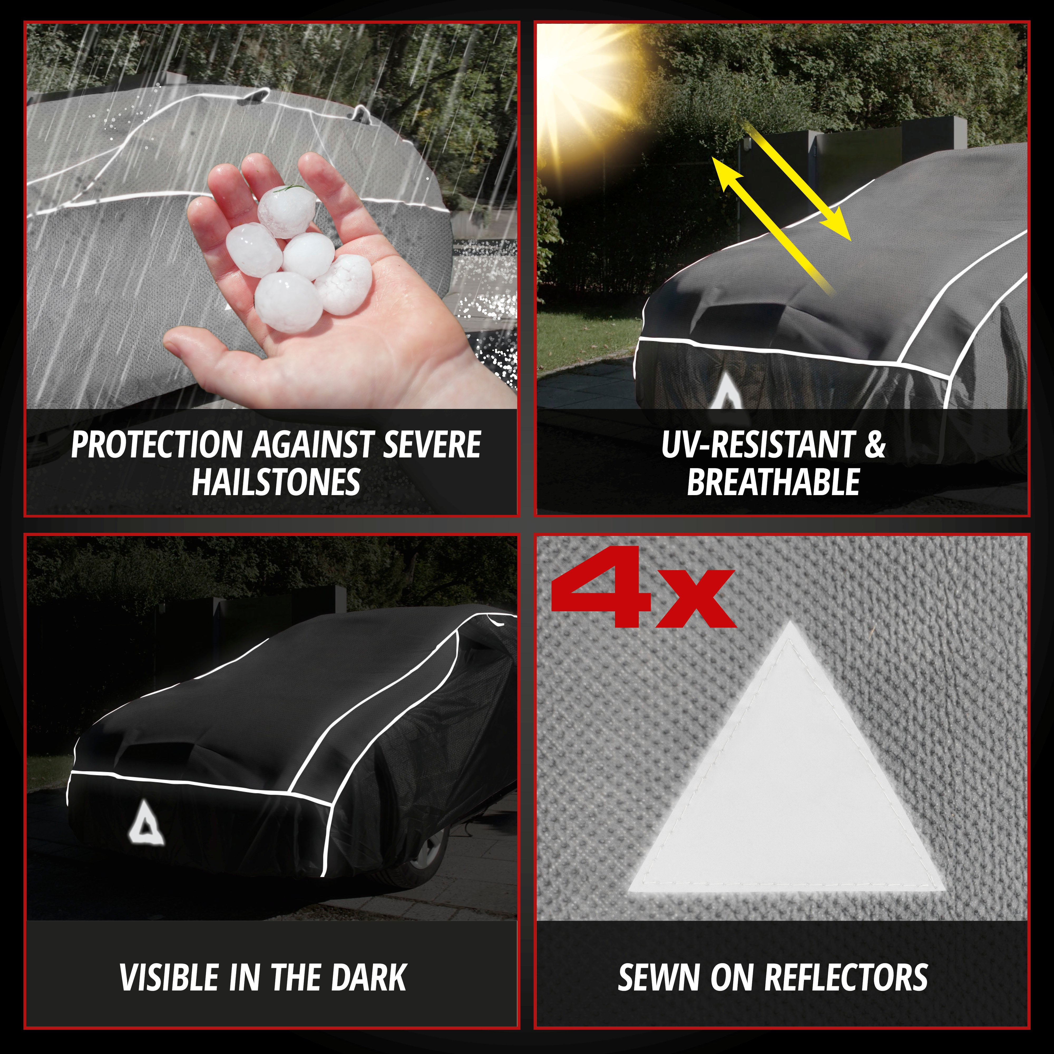 Car hail protection tarpaulin Hybrid UV Protect size XL