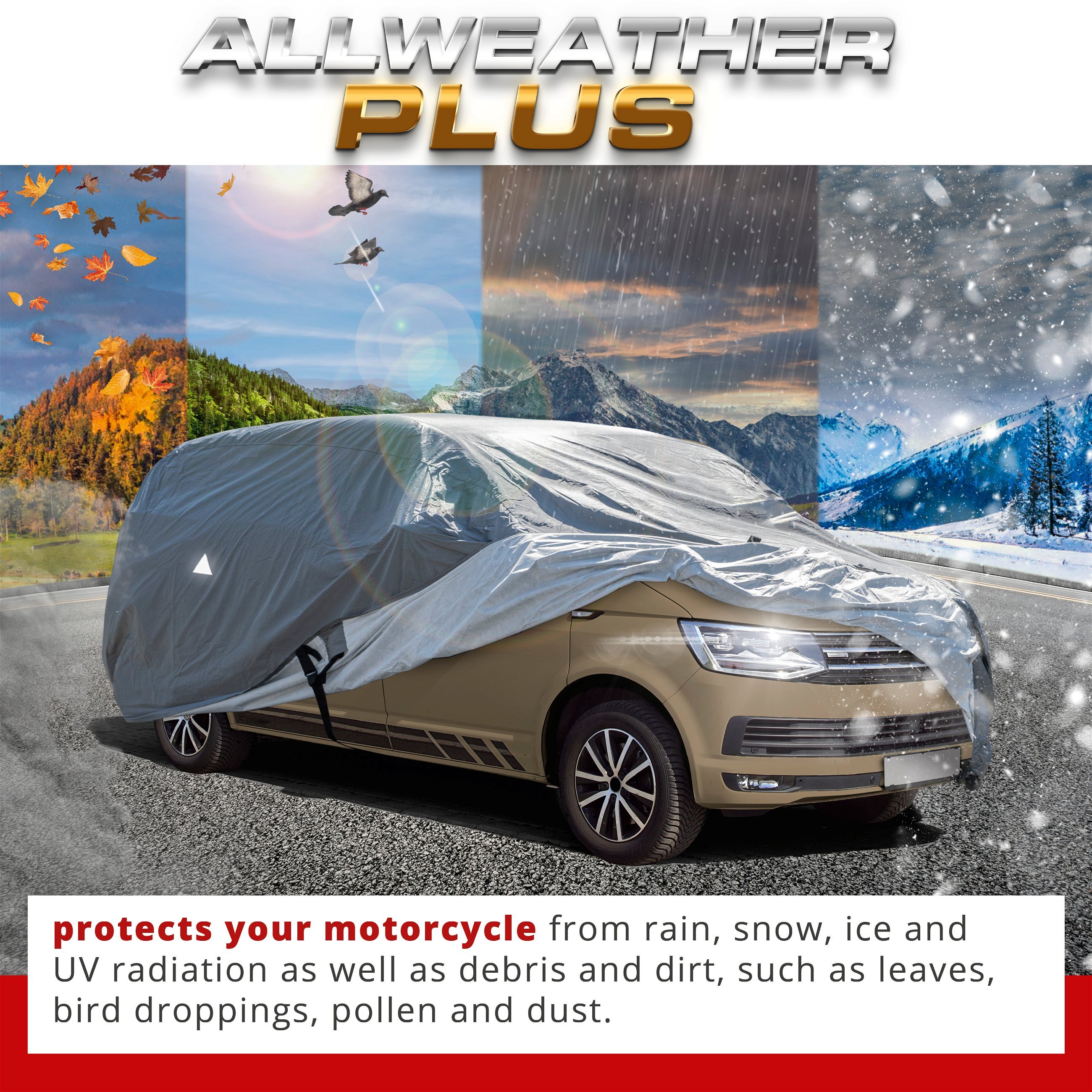 Car tarpaulin All Weather Plus, Van cover size XL, long wheelbase