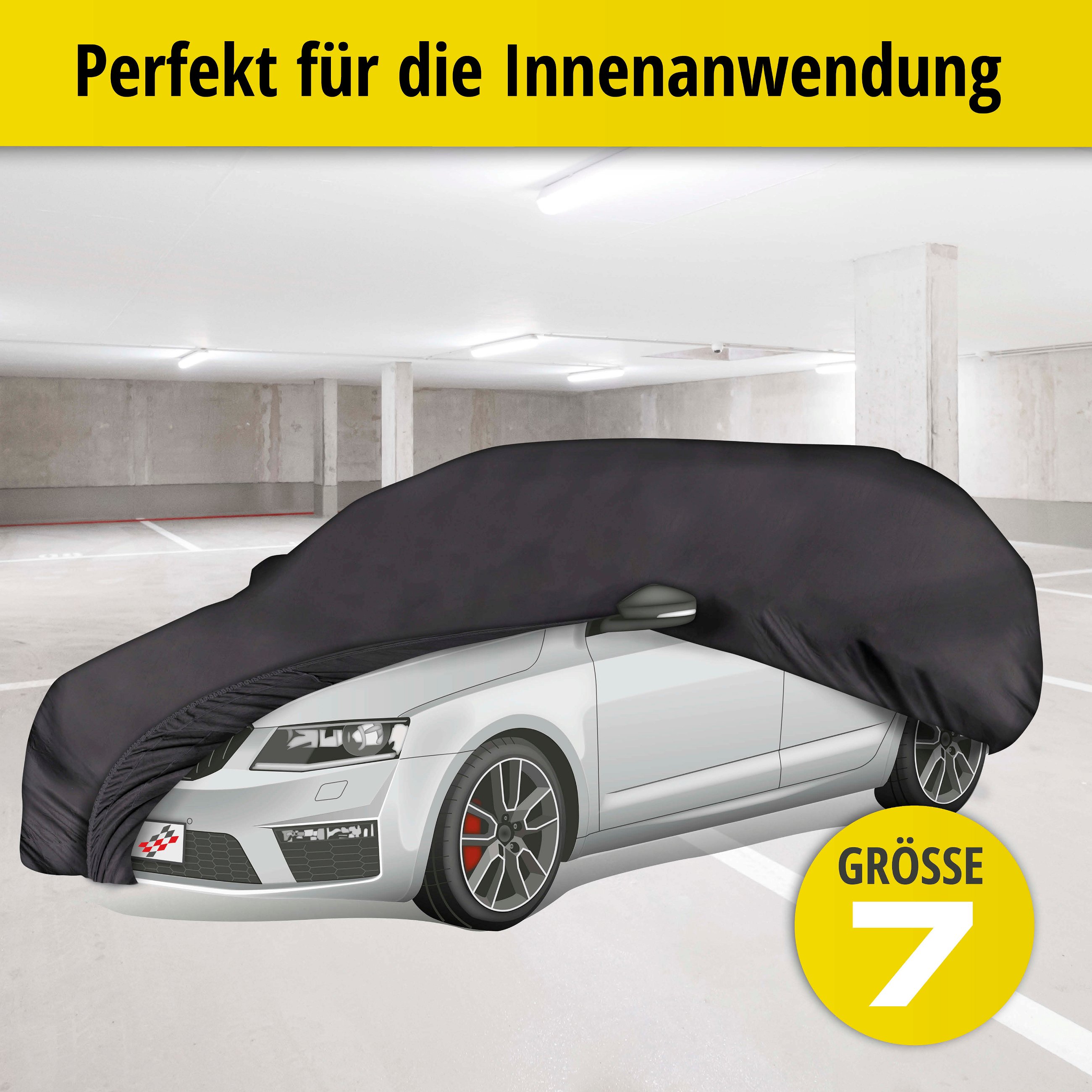 Autoplane Abdeckplane Indoor Soft Größe 7 schwarz
