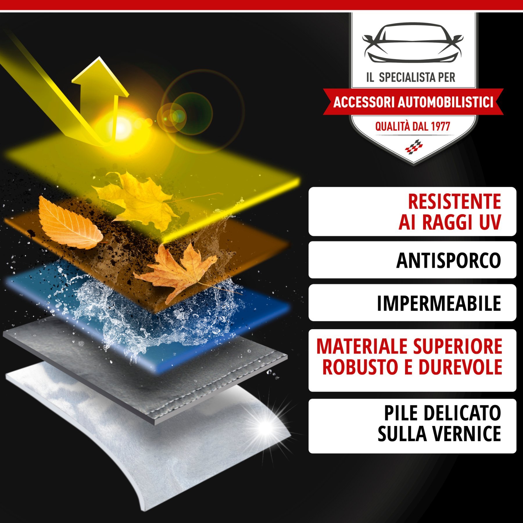 Telone protettivo All Weather Plus Kombi dimensione XL grigio