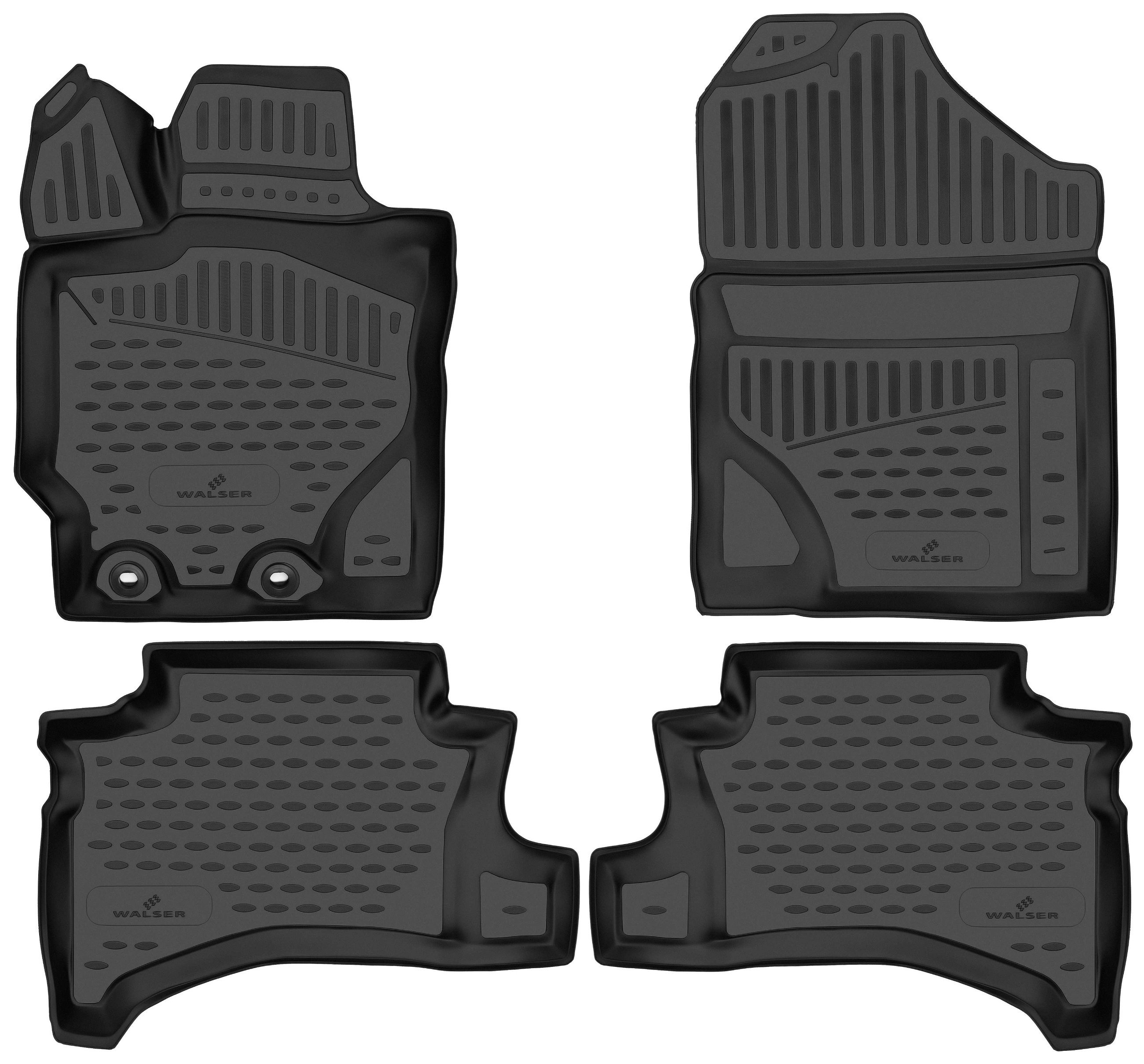 Tappetini in gomma per auto su misura XTR per Toyota Yaris Hybrid 2017-2020