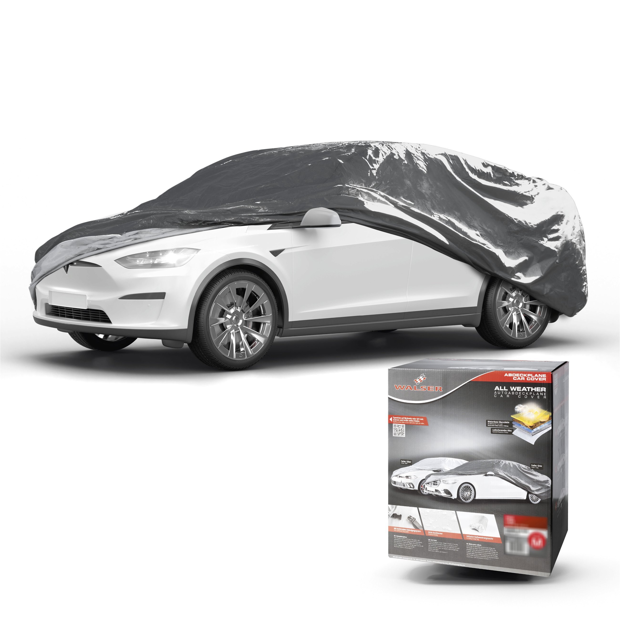 Bâche voiture All Weather Basic, bâche de voiture garage complet Combi taille XL gris