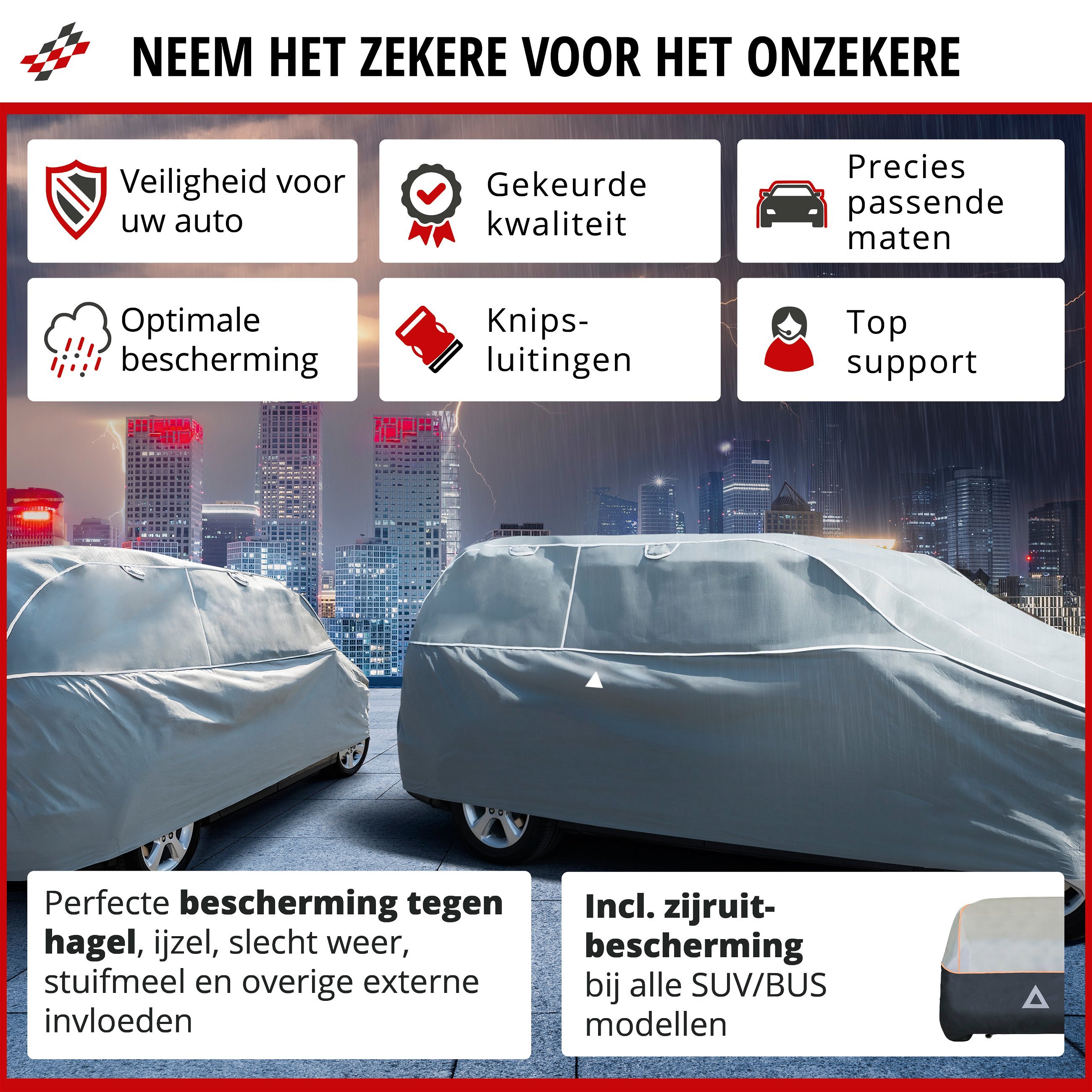 Auto-hagelbeschermhoes Hybrid UV Protect SUV XL