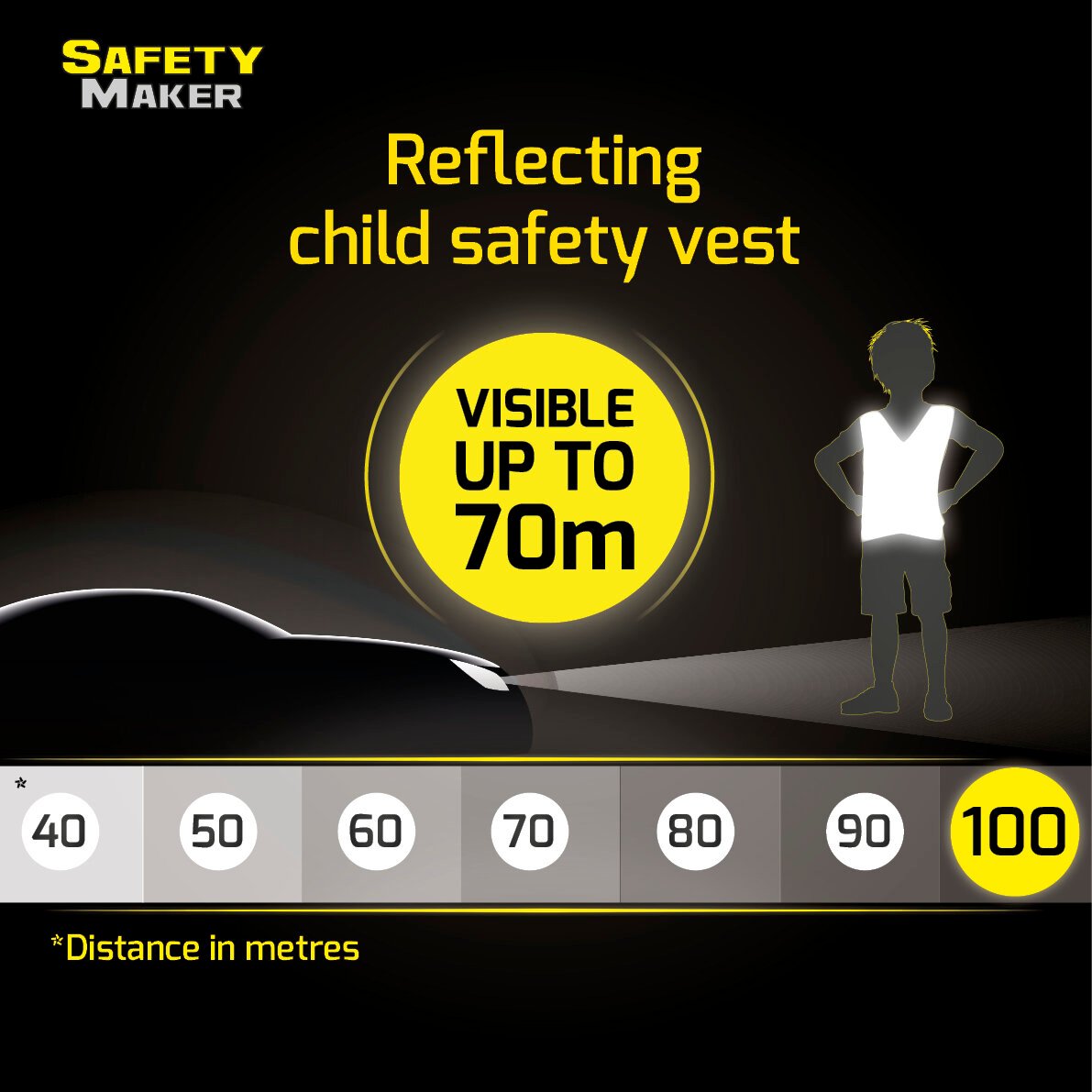 Safety vest 3-6 years pink