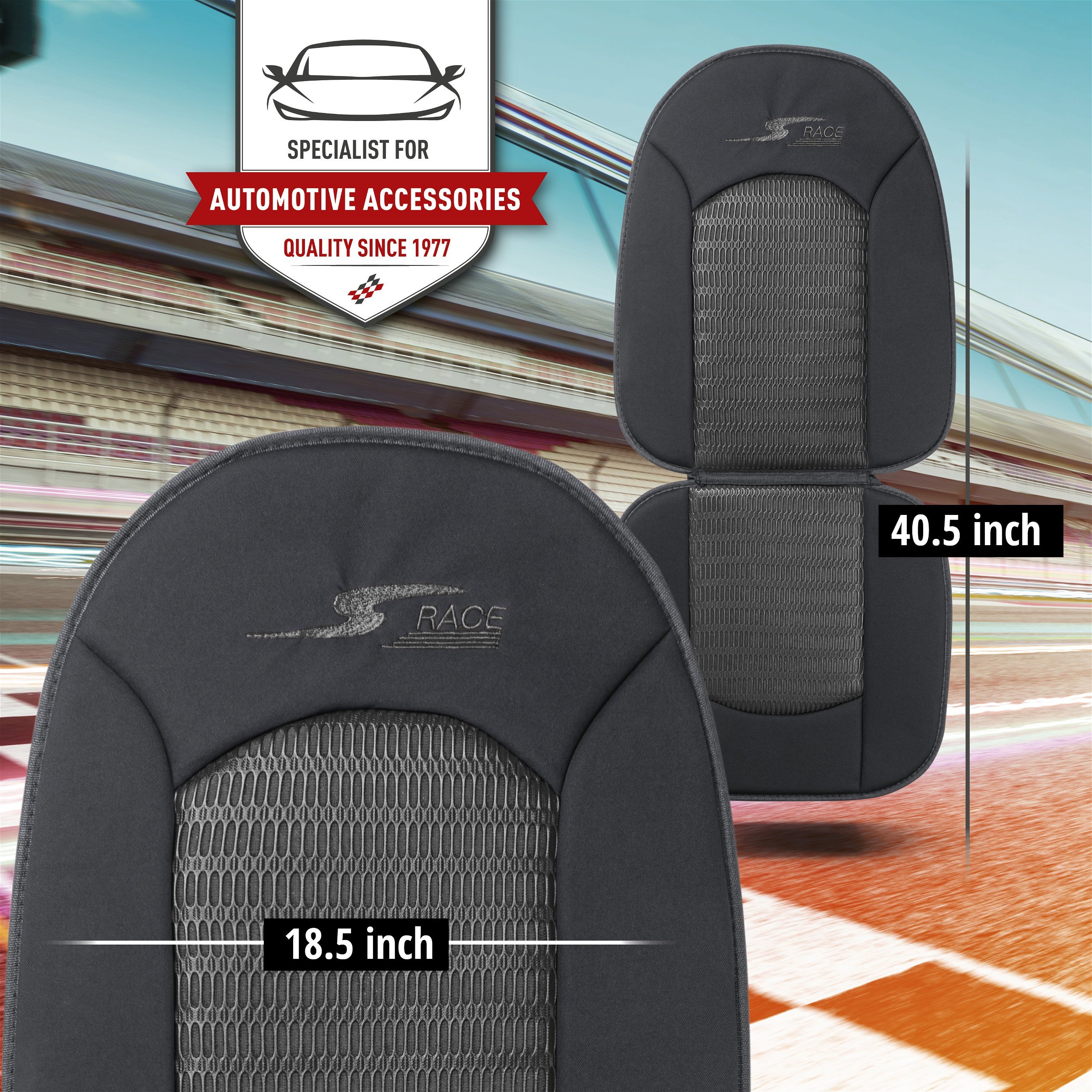 Car Seat cover S-Race black