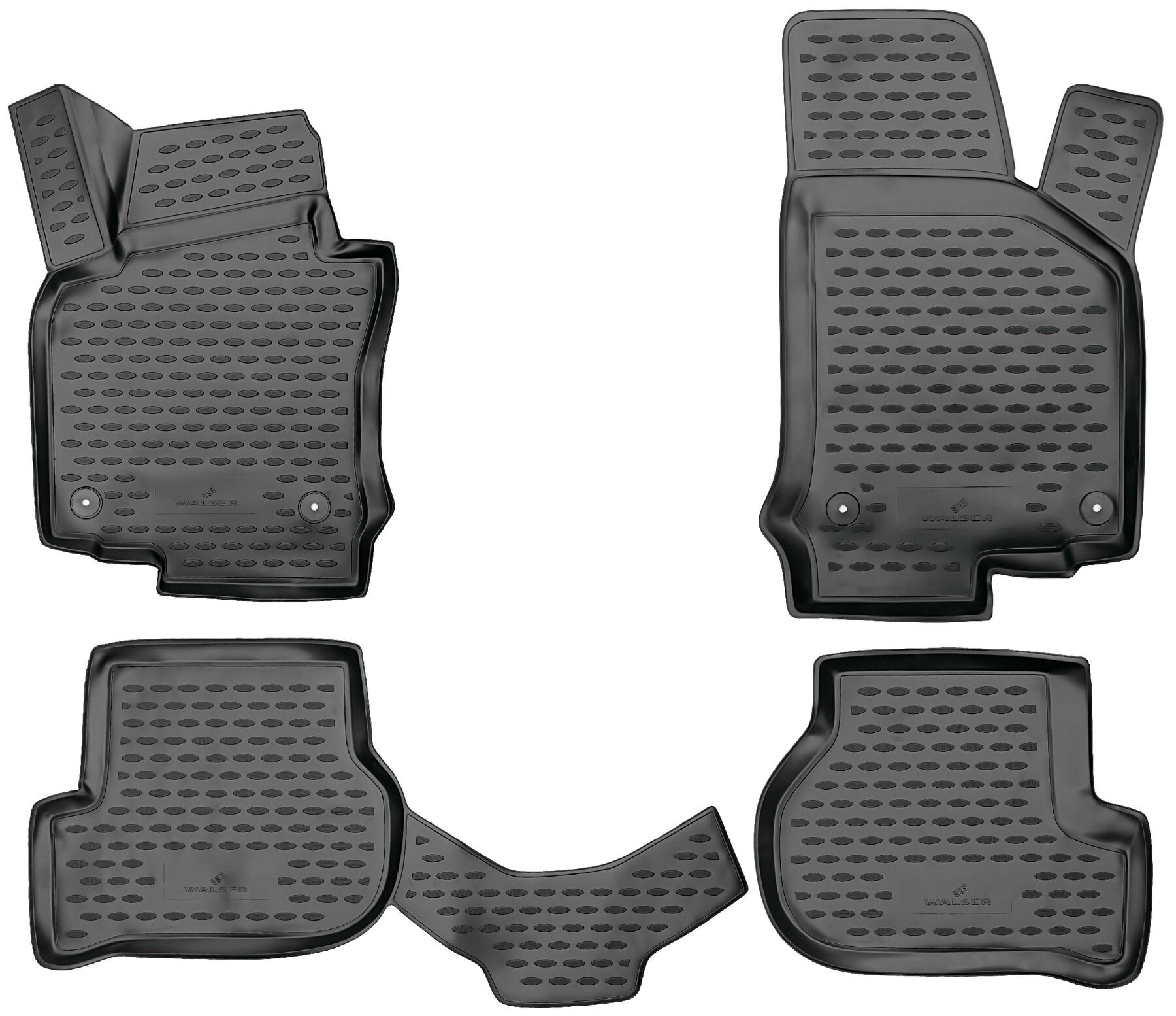 Tapis en caoutchouc XTR pour VW Golf 6 10/2008 - 12/2014, Golf 6 Variant 07/2009 - 07/2014