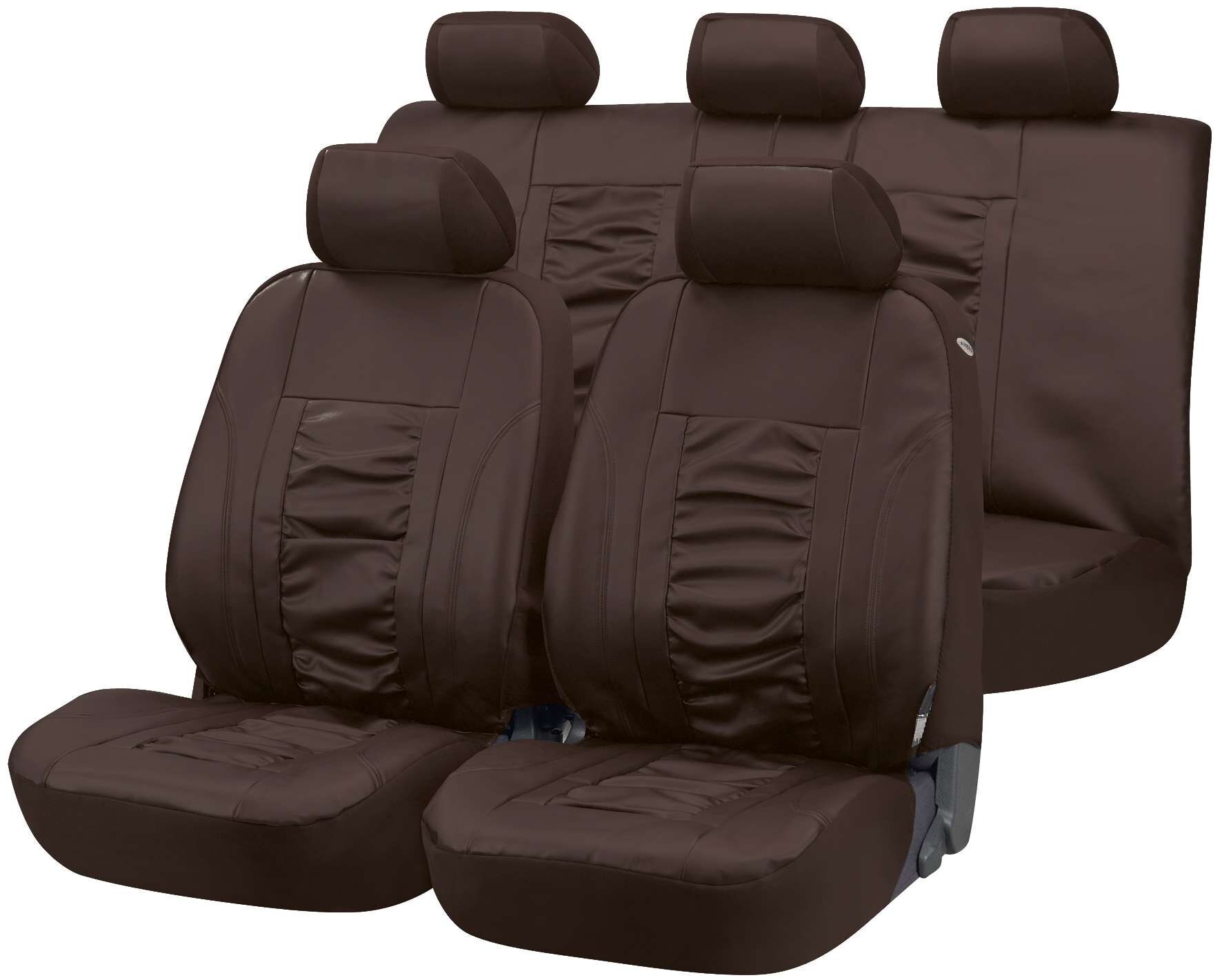 Car Seat cover Raphael brown imitation leather