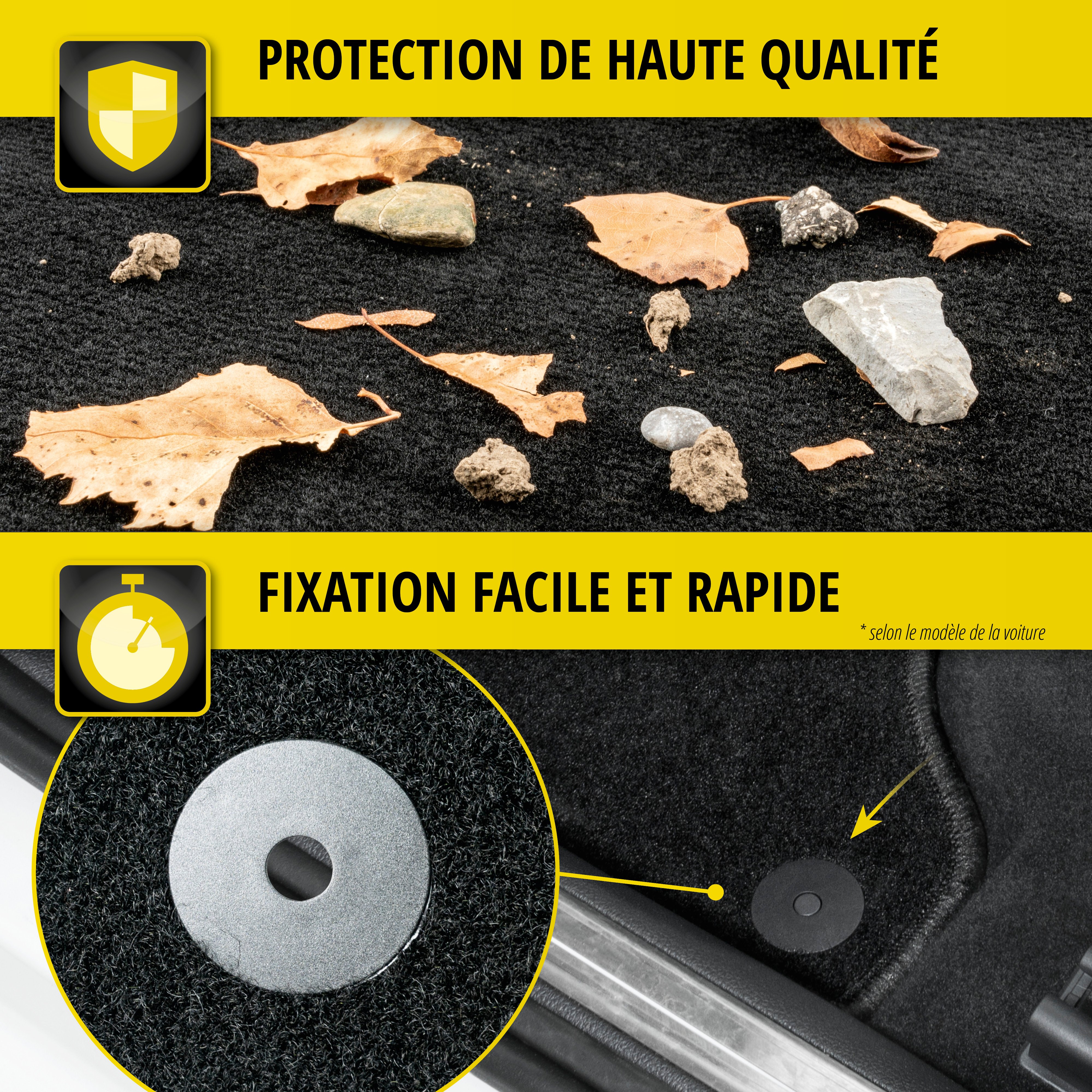 Tapis de sol pour Renault Zoe 06/2012 - Facelift 2019
