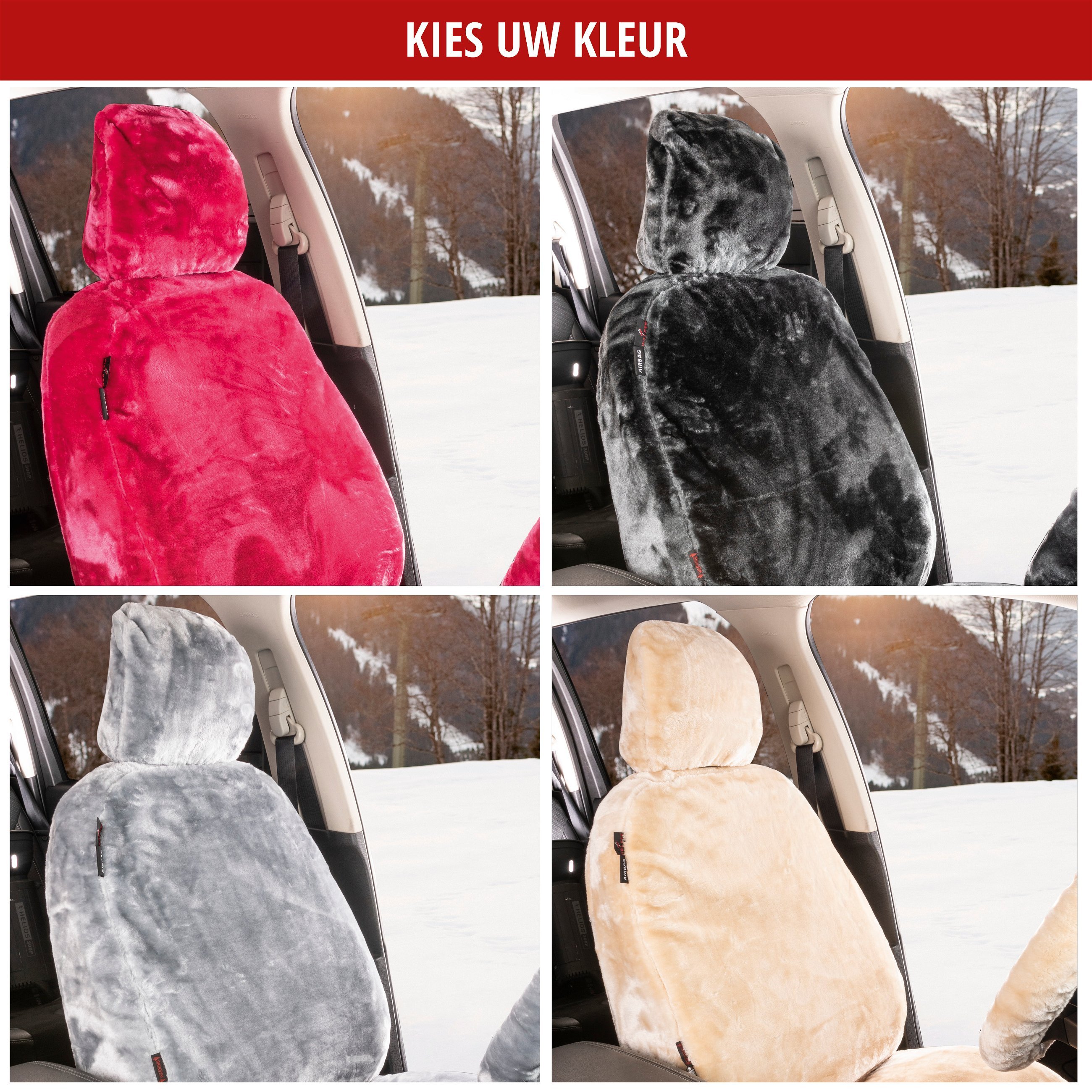 Autostoelhoes teddy, stoelhoes kunstbont, vegan autohoes in bontoptiek, fluffy stoelhoes vegan roze