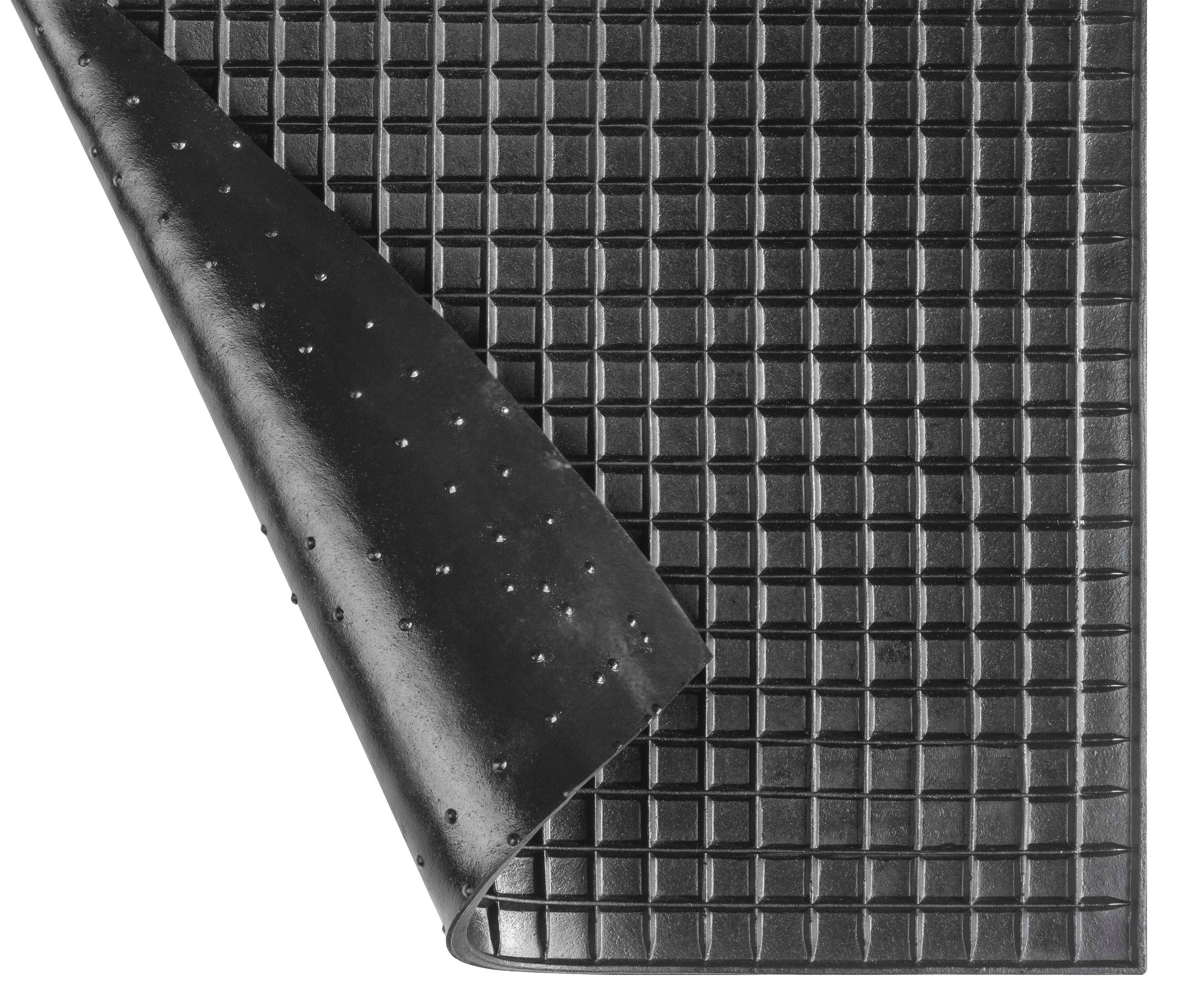 Tapis en caoutchouc rectangle env. 41x28 cm noir
