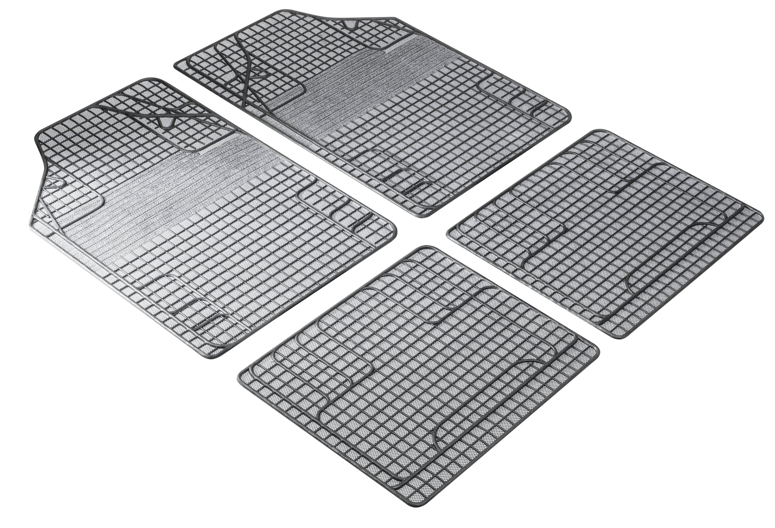 Rubber mats New Style white black, cut to size