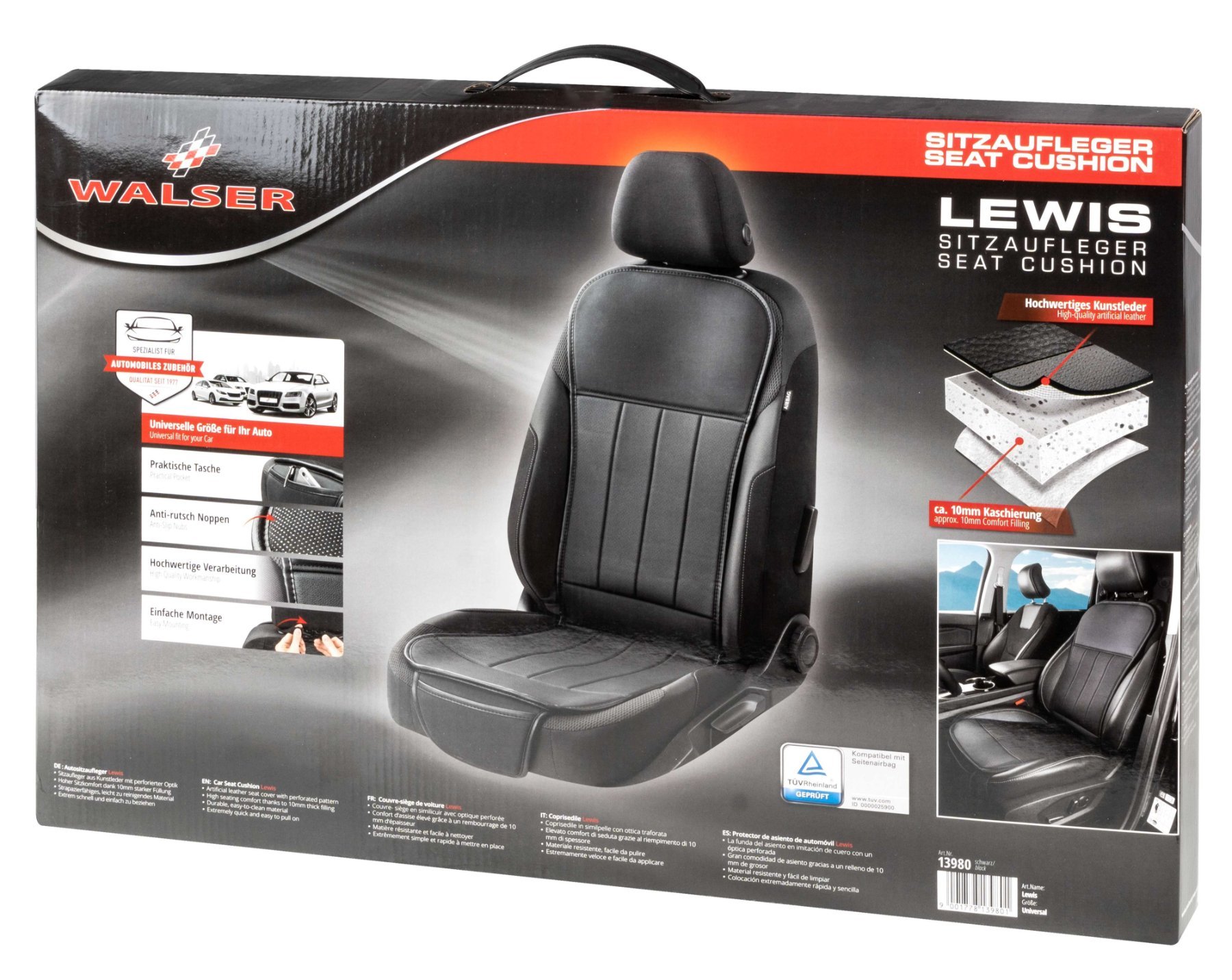 WALSER Car Comfort Auto-Sitzauflage S-Race