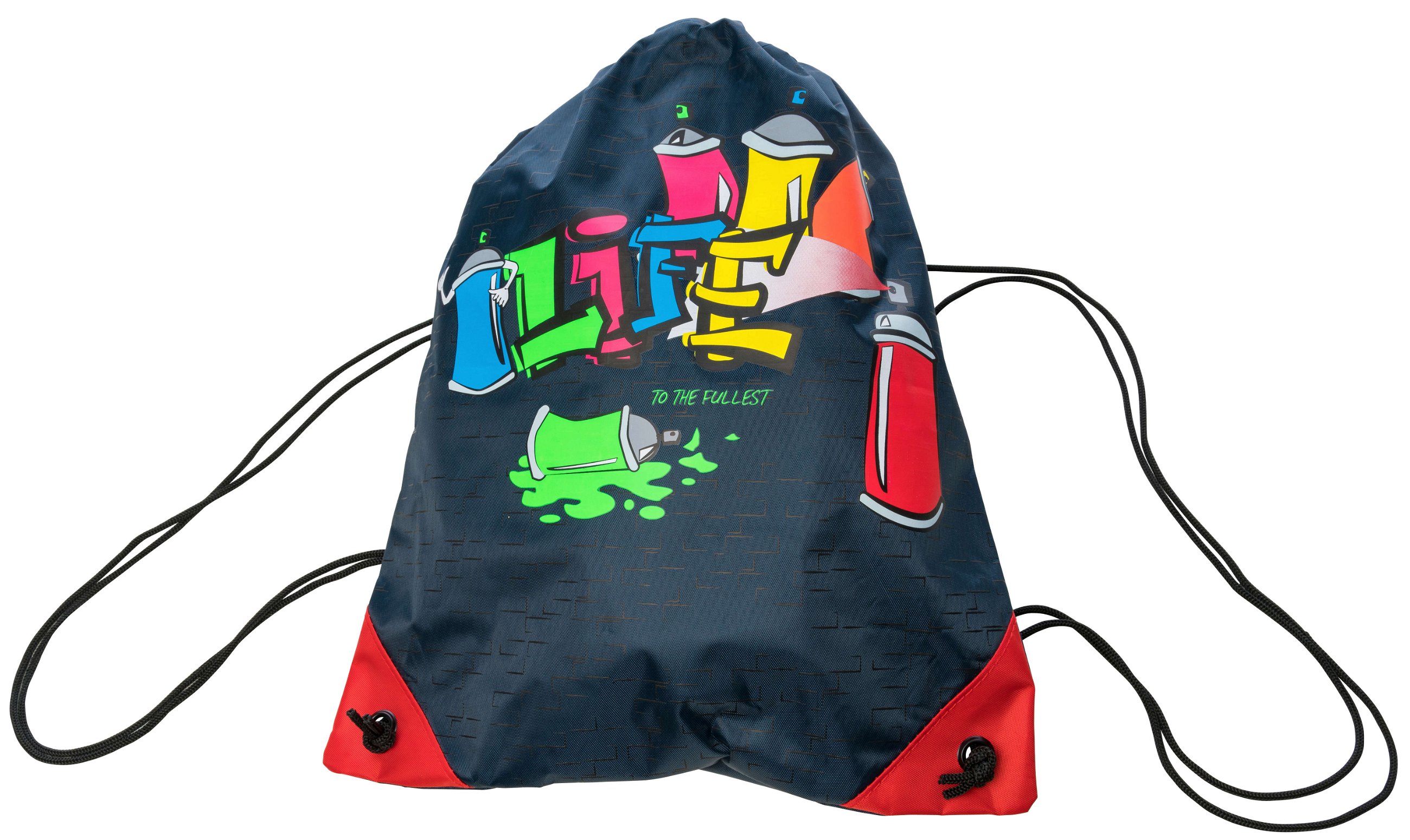 Gymtas Graffiti blauw