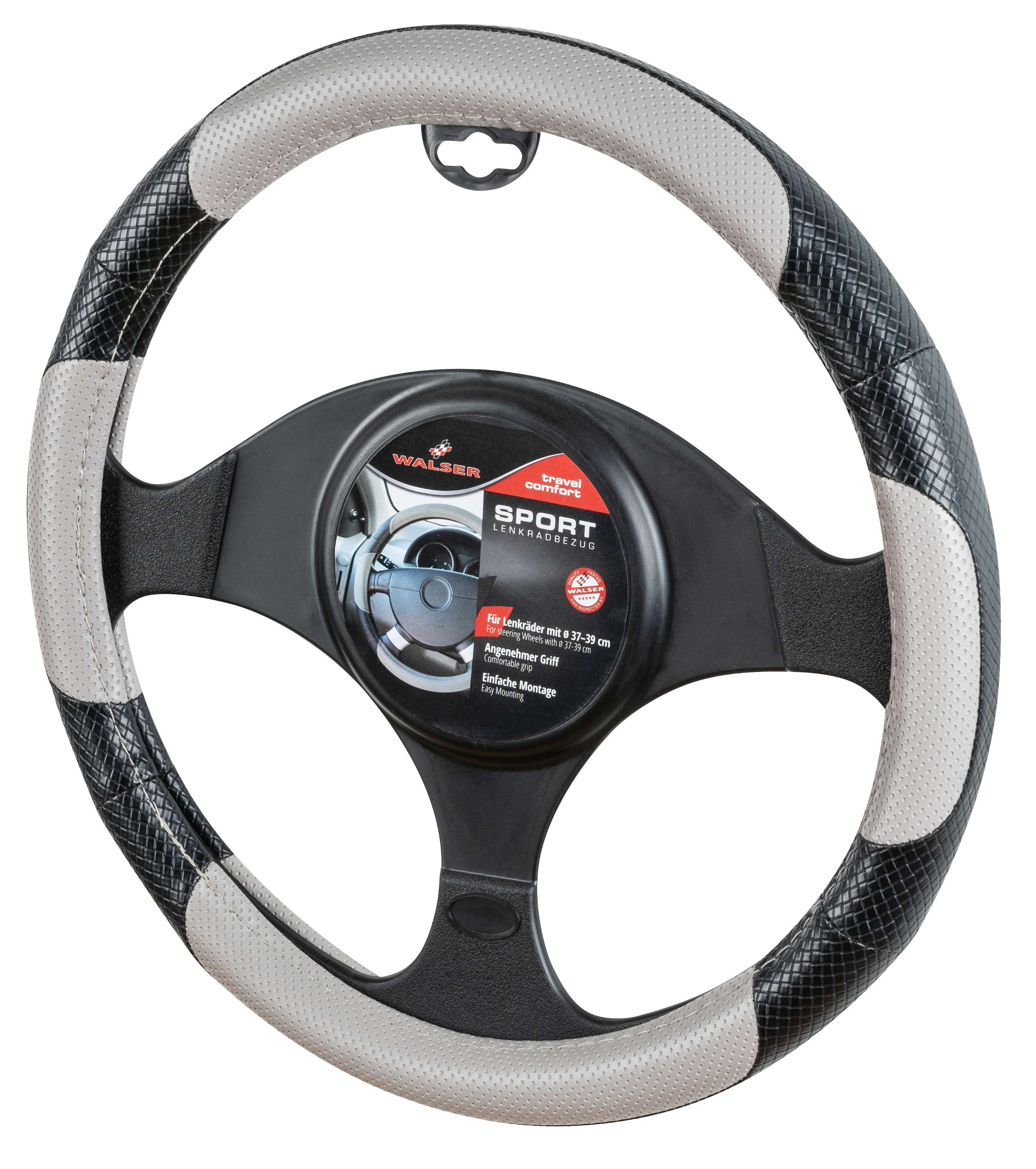 Sport Stuurwiel Zwart Grijs Stuurwiel Cover Racing