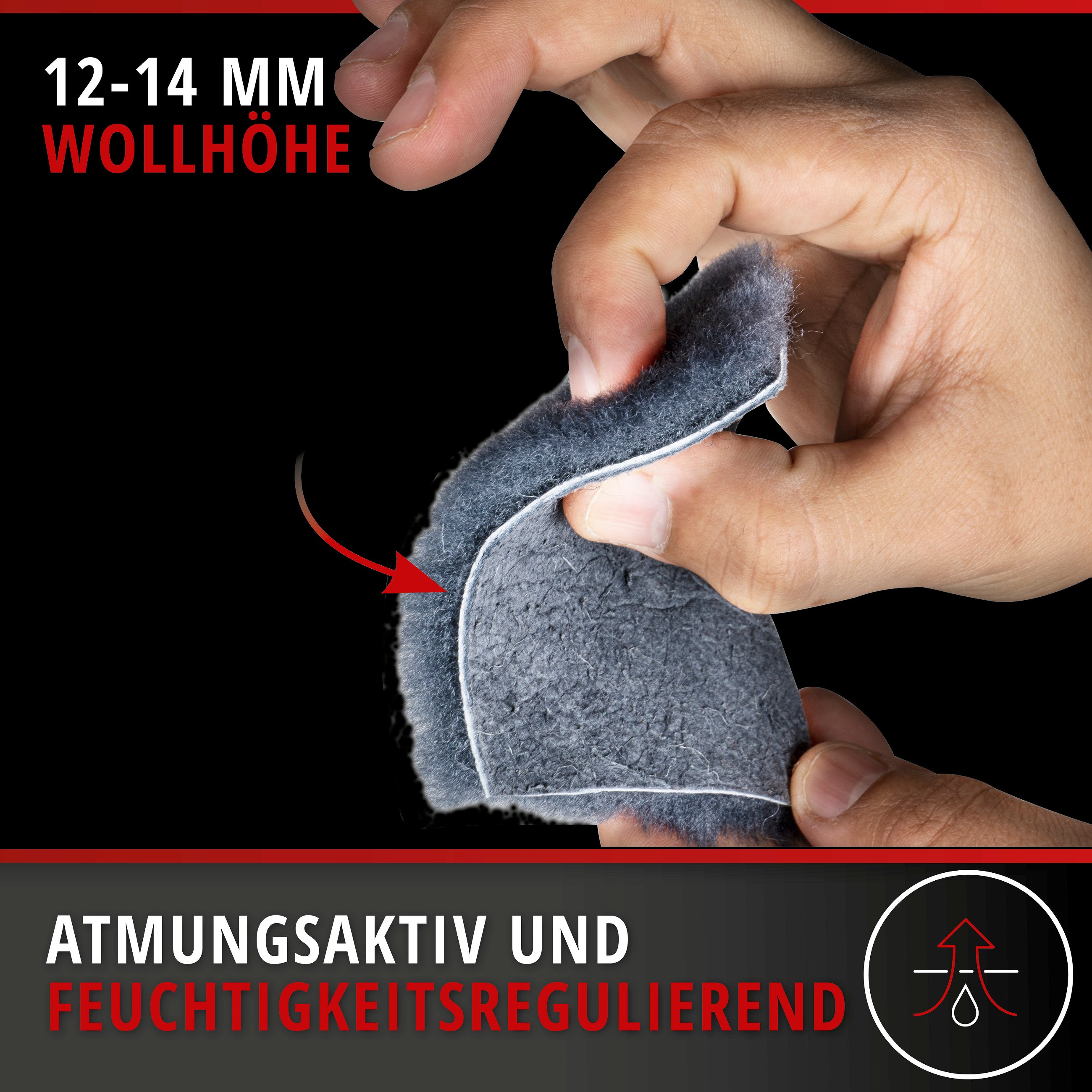 Autositzbezug Nineve aus Lammfell, PKW-Schonbezug Einzelsitz, ZIPP-IT Lammfellbezug mit Reißverschluss anthrazit