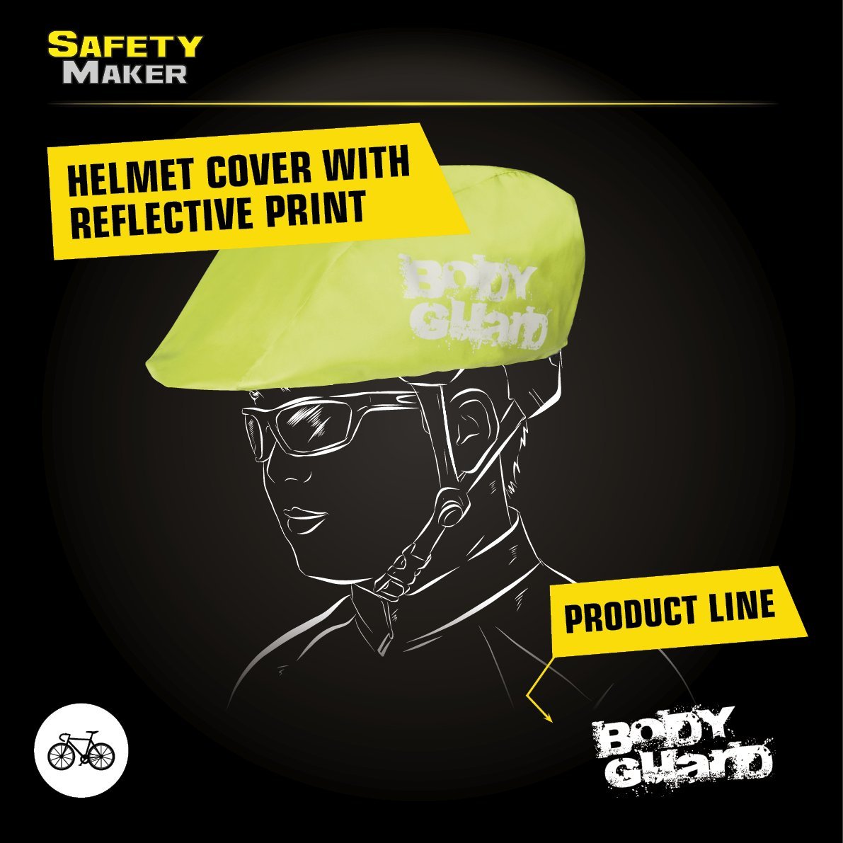 Helmet cover yellow