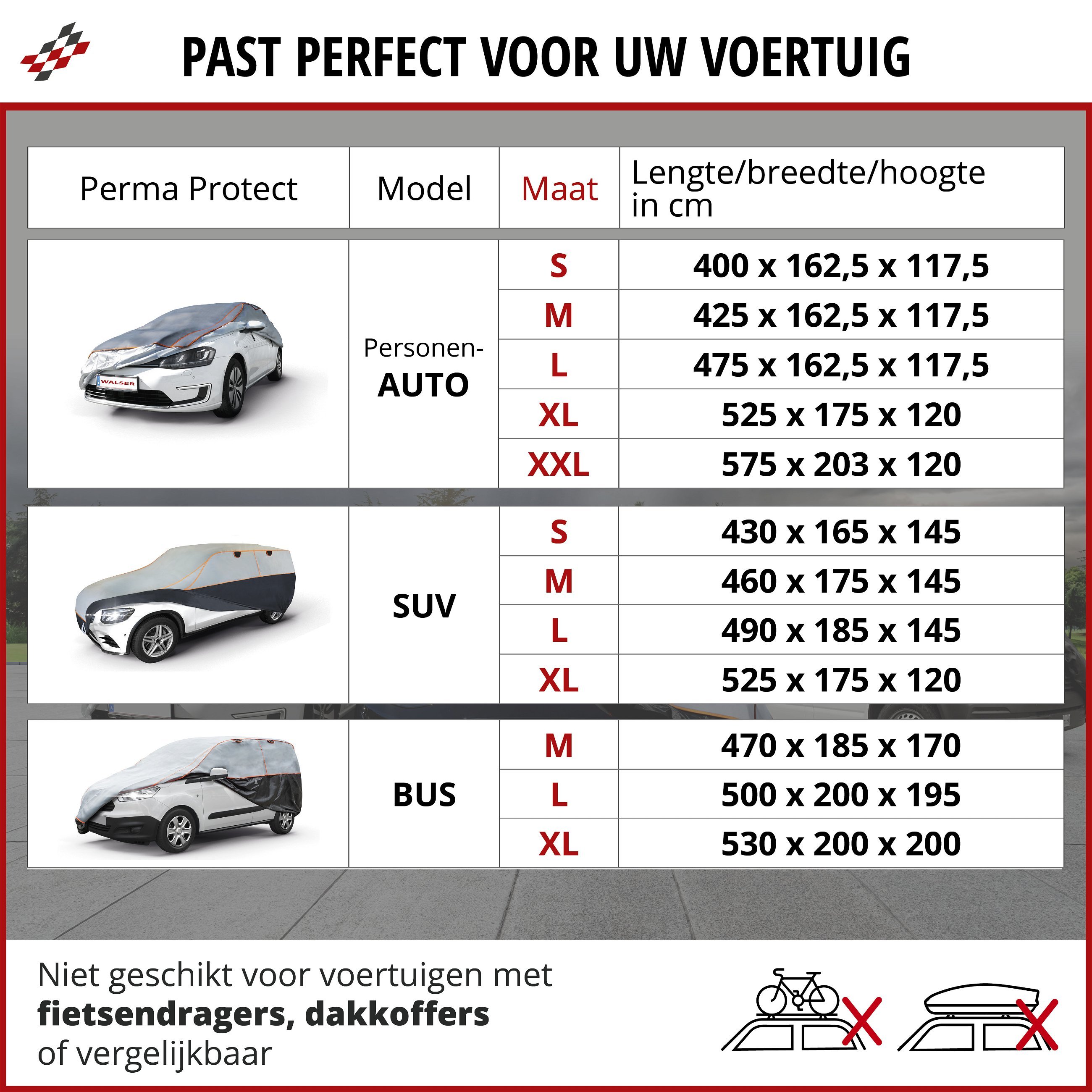 Auto-hagelbeschermhoes Perma Protect XL
