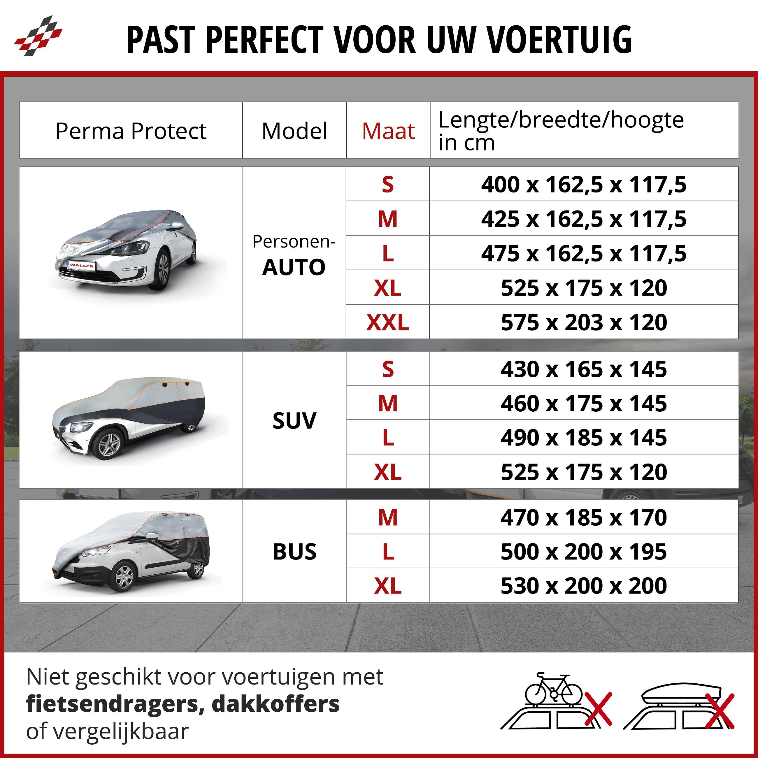 Bus-hagelbeschermhoes Perma Protect XL