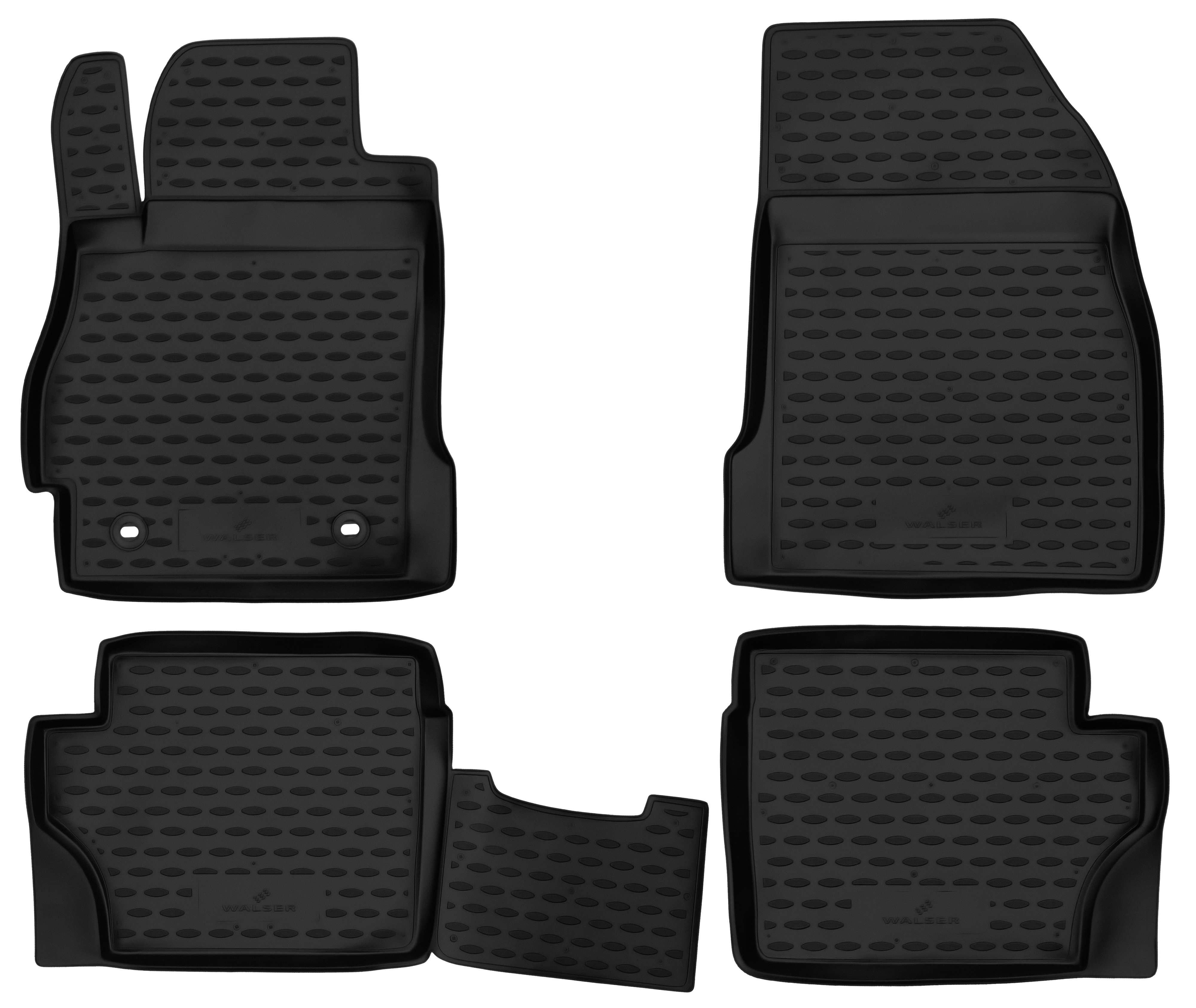 Rubberen Voetmatten XTR geschikt voor Mazda 2 (DE, DH) 2007 - 2015