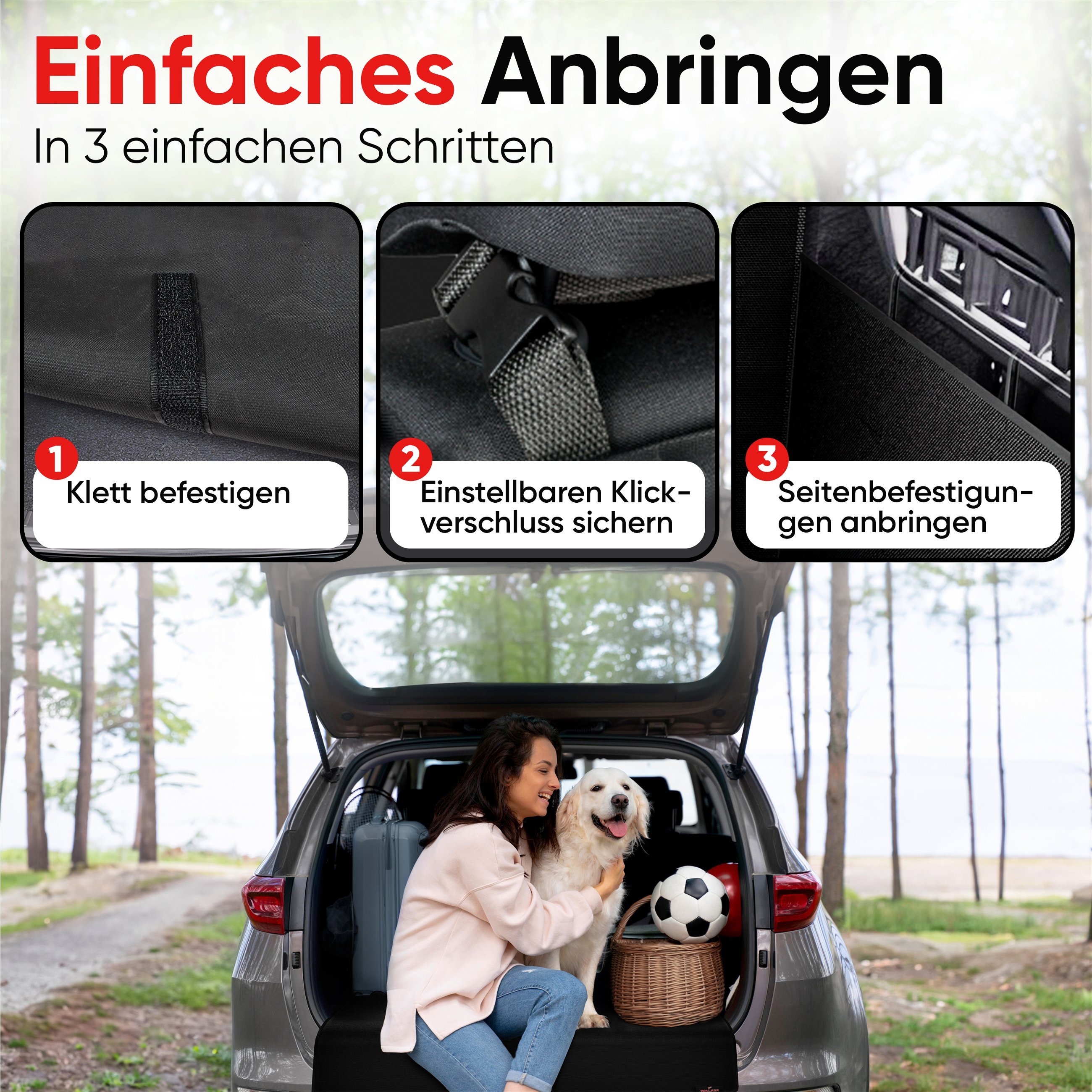 Kofferraum Schutzdecke inkl. Stoßstangenschutz - ProSafe Hundeshop &  Manufaktur