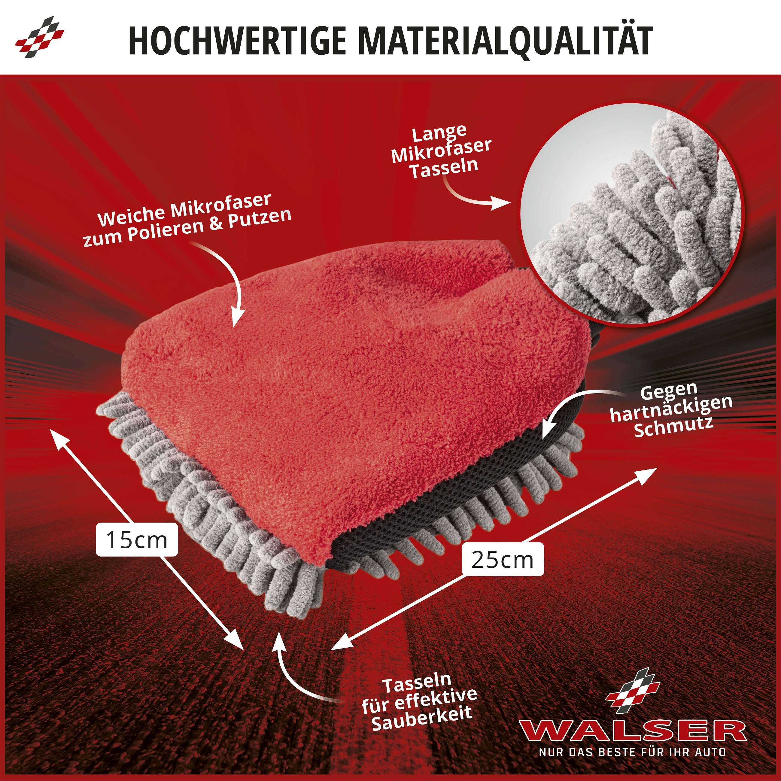 Waschhandschuh & Schwamm aus Mikrofaser