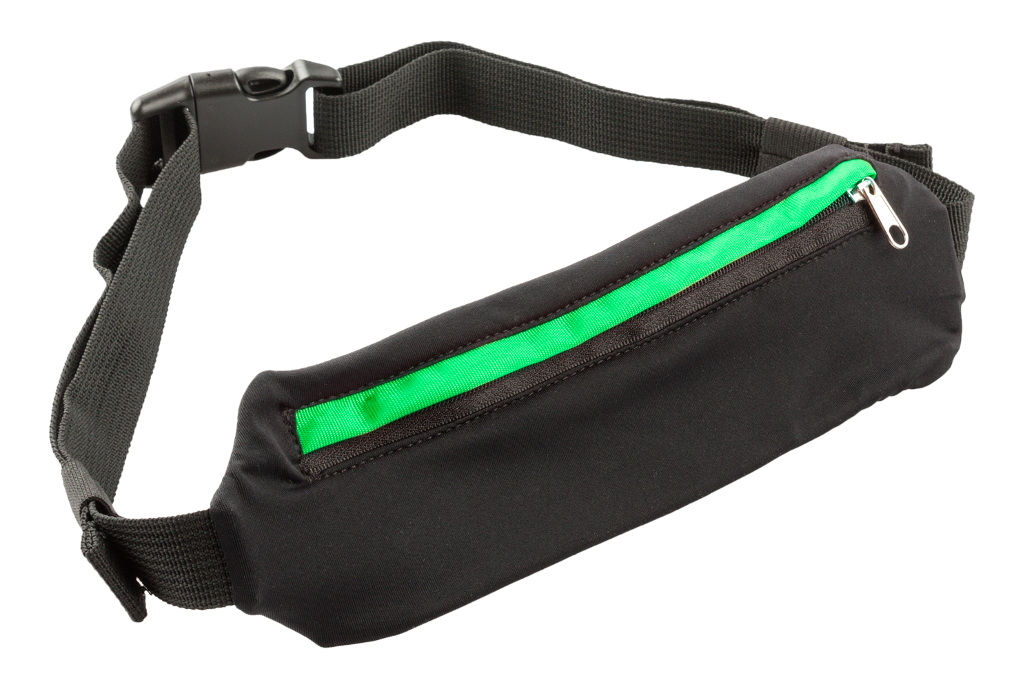 Pochette de ceinture LED noir vert