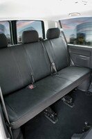 Passform Sitzbezug aus Kunstleder kompatibel mit VW T5, 3er Bank