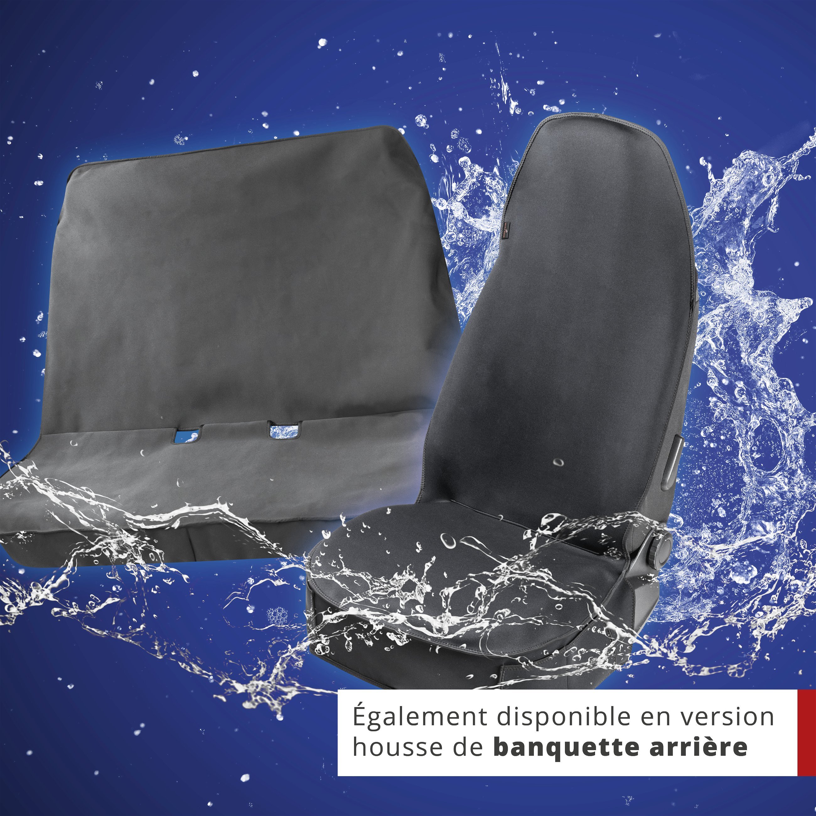 Housse de siège en néoprène pour voiture, protection de siège avant étanche, housse de protection universelle et robuste pour voiture/camion