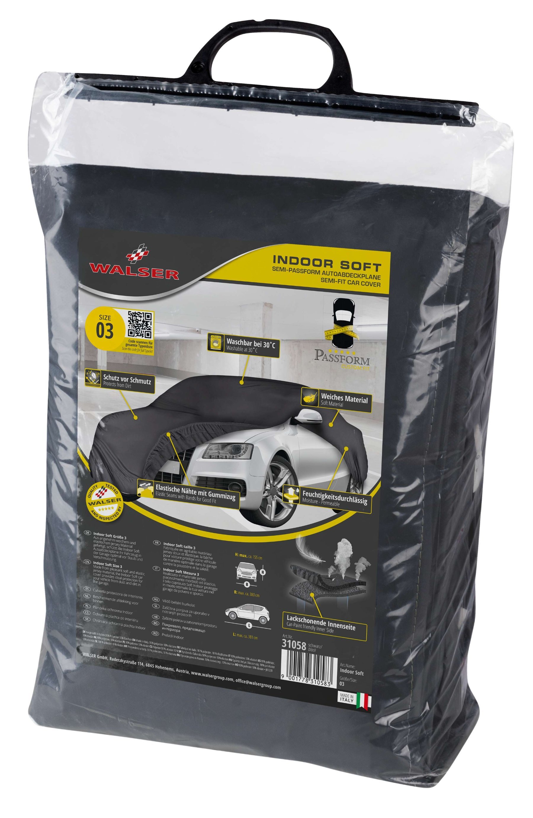 Telone protettivo Indoor Soft size 3 nero