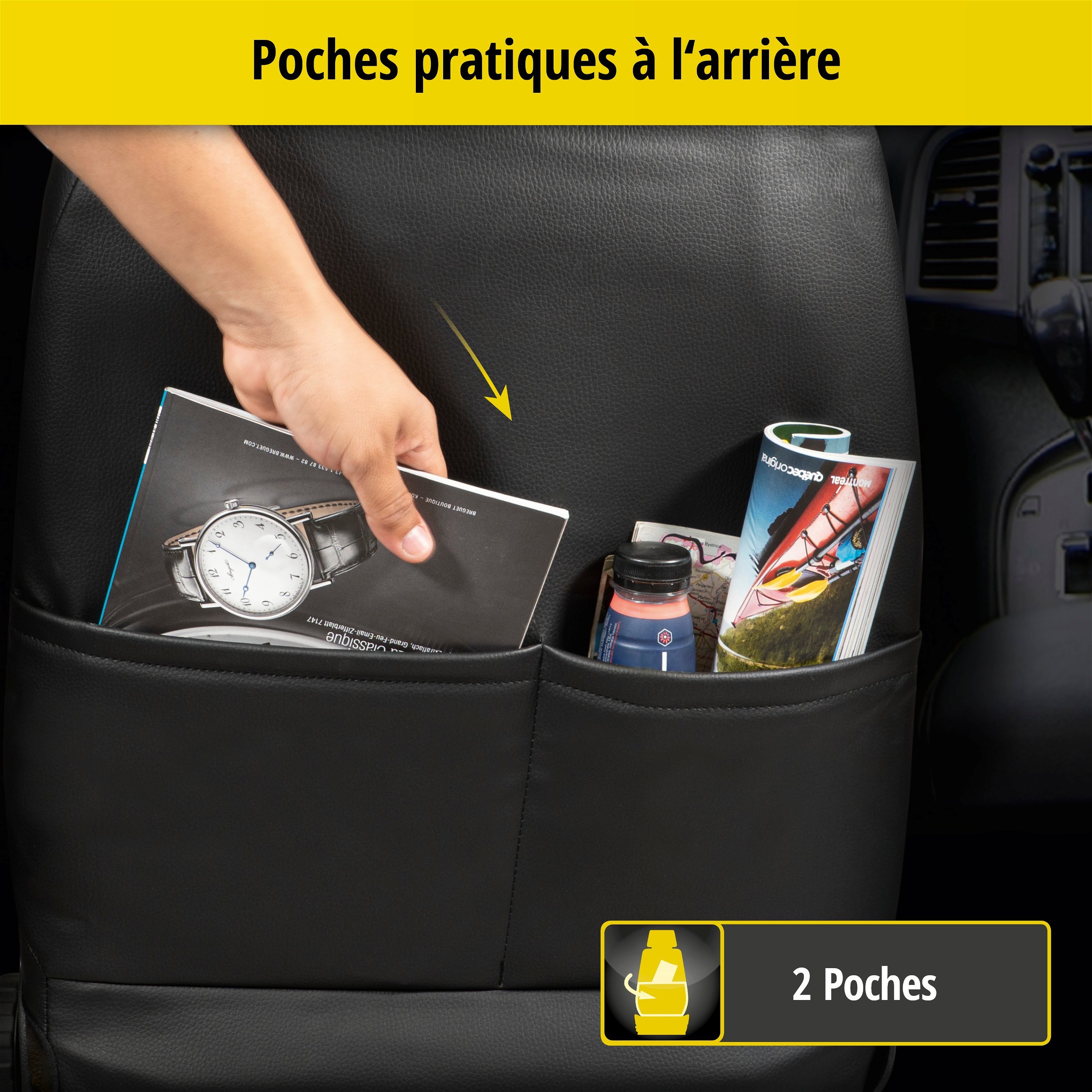 Housse de siège Aversa pour Renault Kadjar (HA, HL) 06/2015-auj., 2 housses de siège pour les sièges normaux