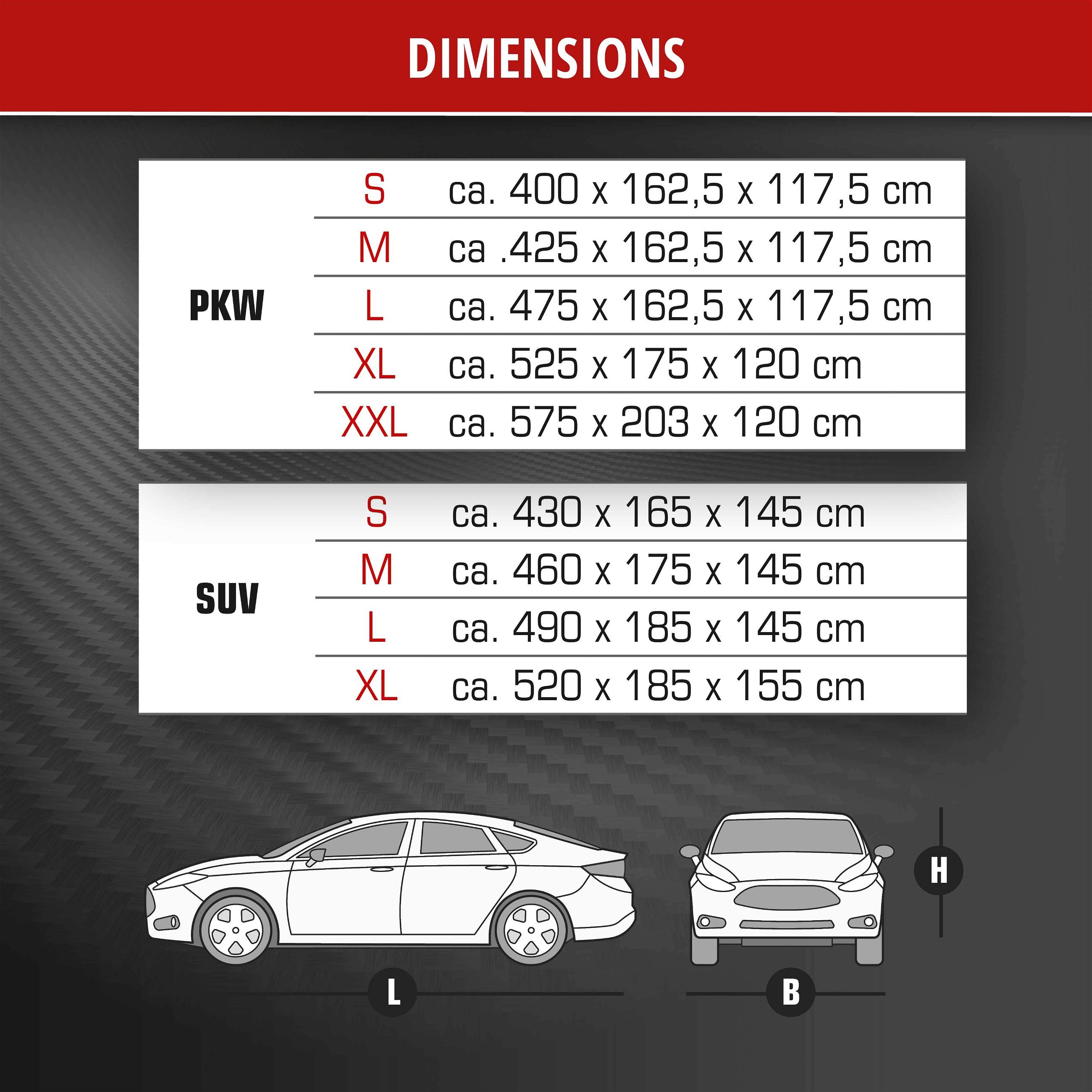 Bâche de voiture antigrêle anti-grêle Perma Protect SUV taille XL