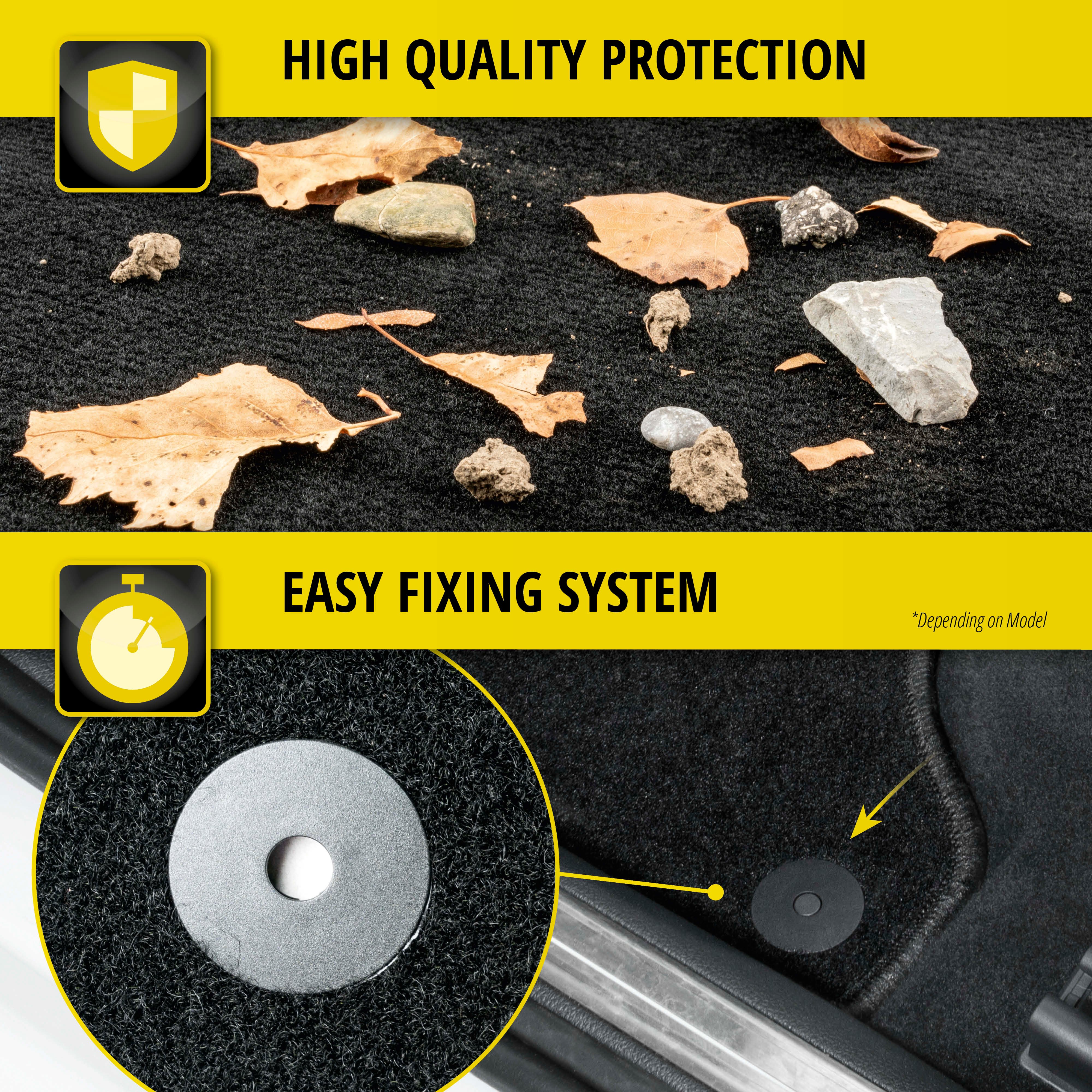 Floor mats for Seat Mii 10/2011-Today