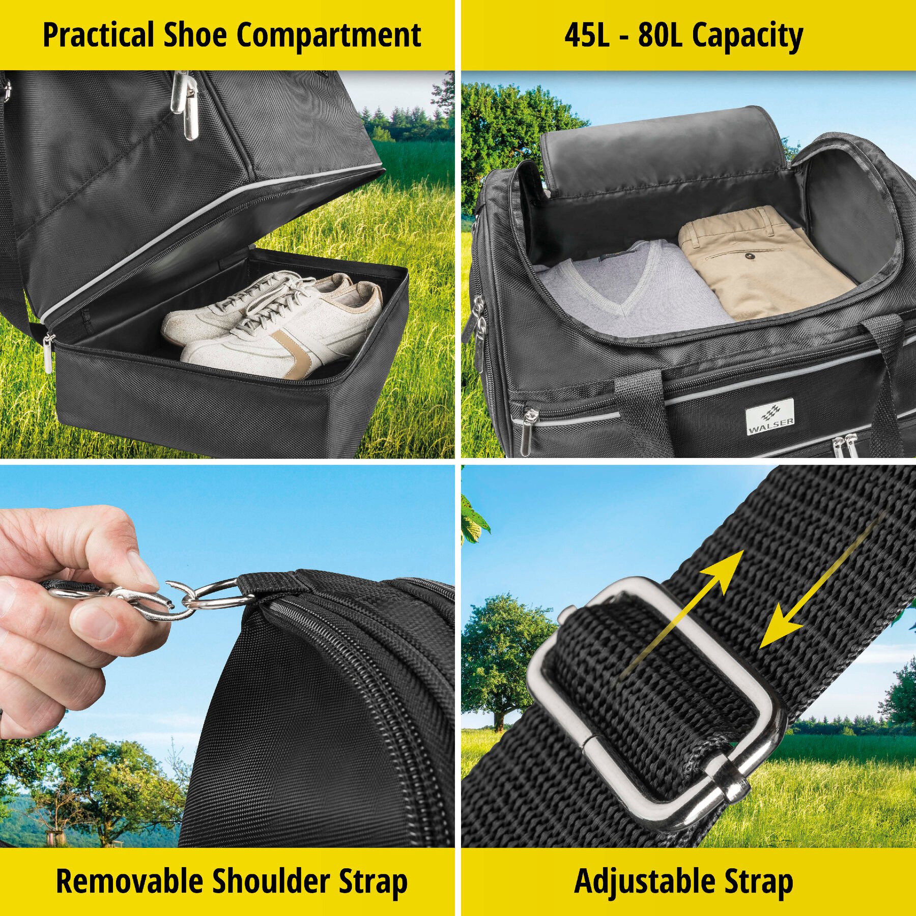 Carbags sports bag 60L - 45x30x40cm