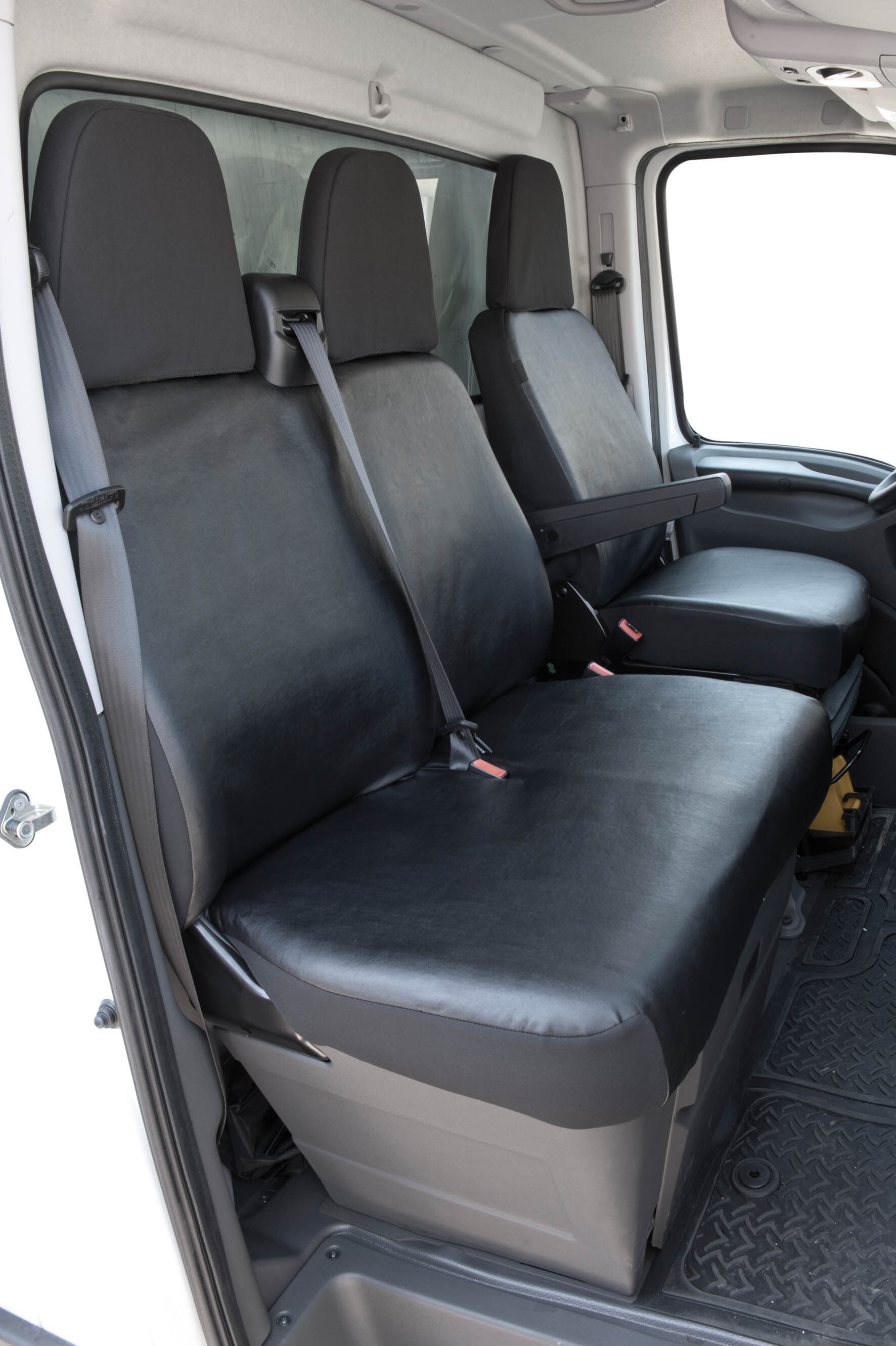 Seat cover made of imitation leather for Iveco Daily IV, single seat cover, double seat cover