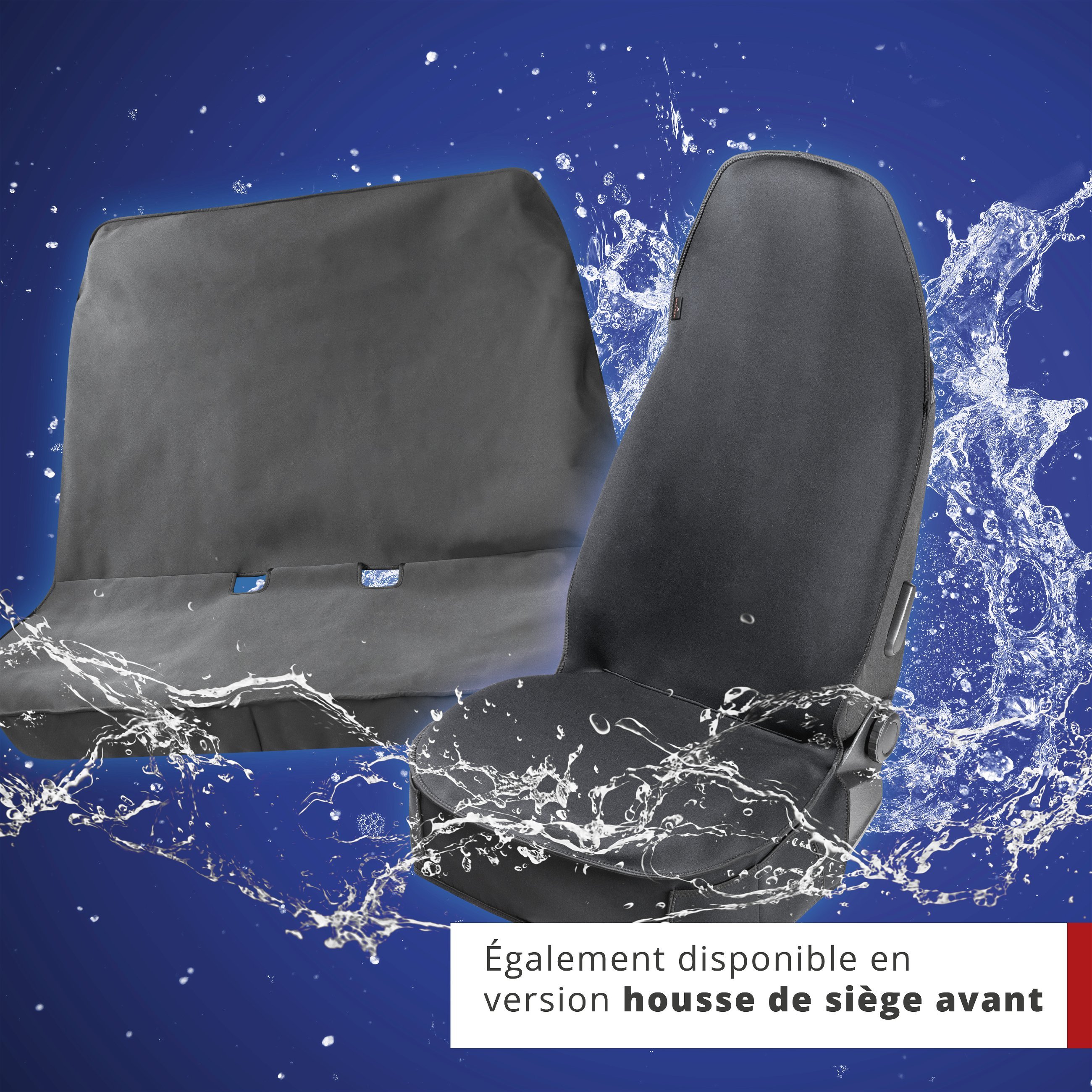 Housse de siège néoprène pour voiture, protection de siège arrière étanche, housse de protection universelle et robuste pour voiture/camion