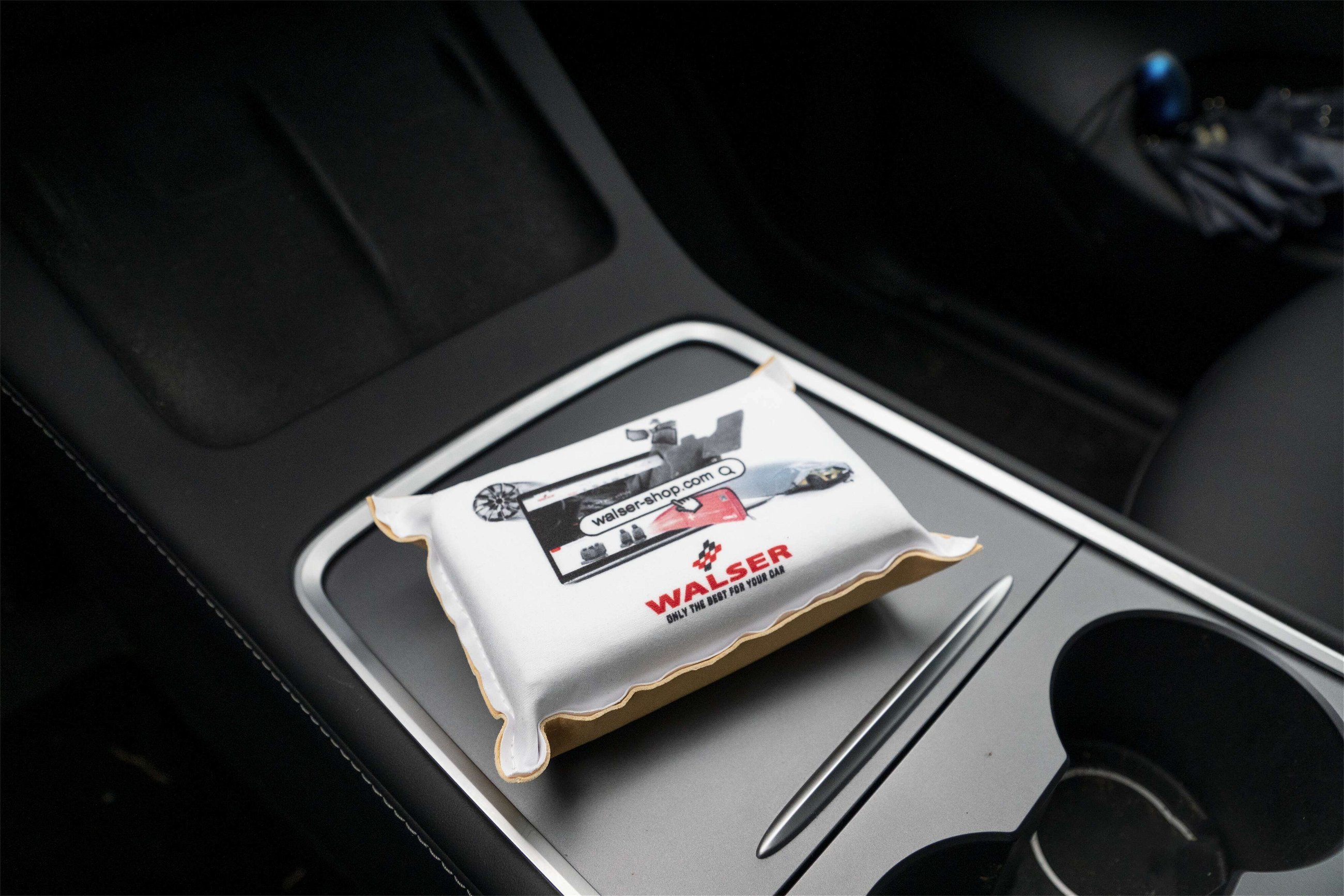 Car sponge, cleaning sponge with synthetic leather and microfibre side, polishing sponge 13x4x9 cm