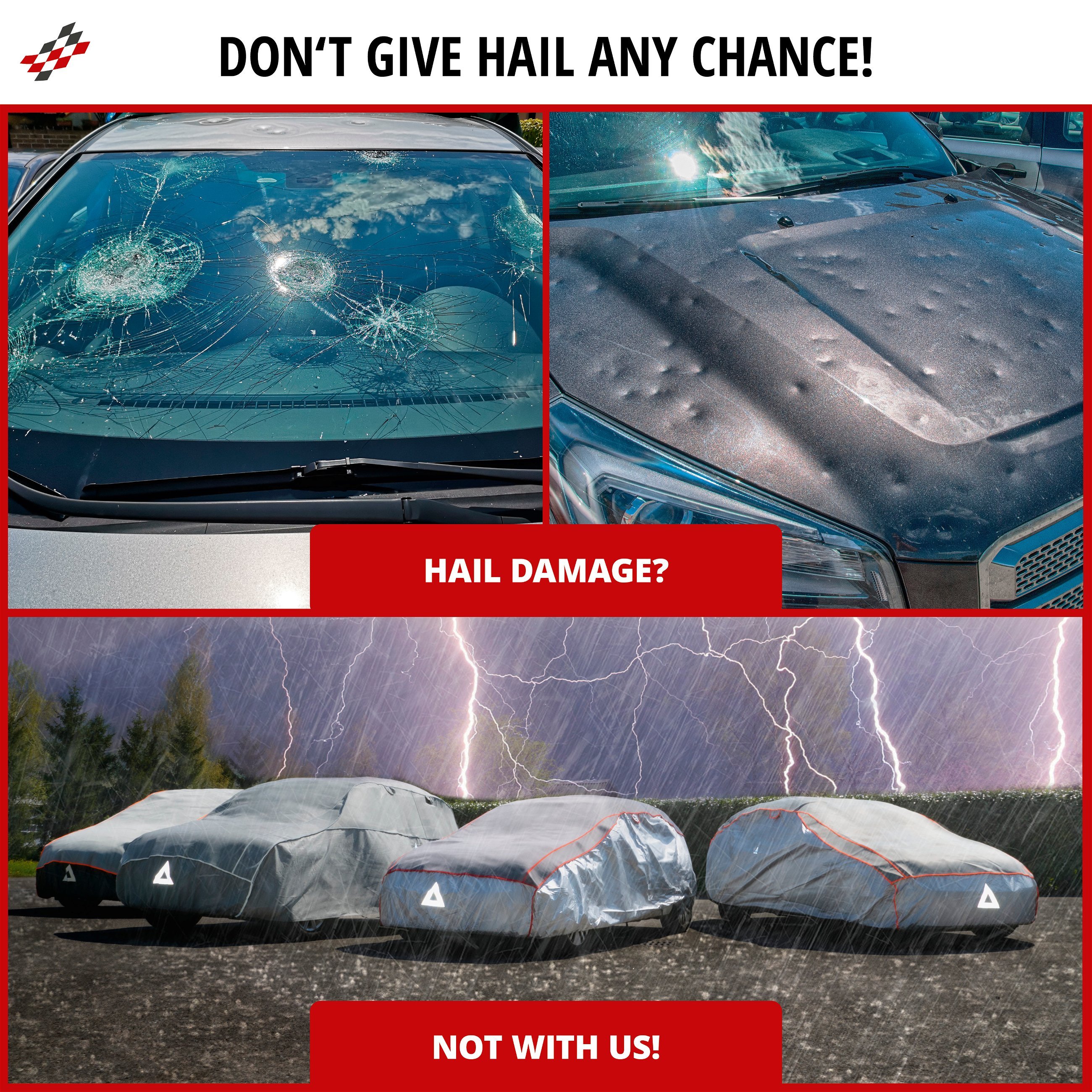 Hailsuit Car Cover - Protection anti-grêle résistante aux