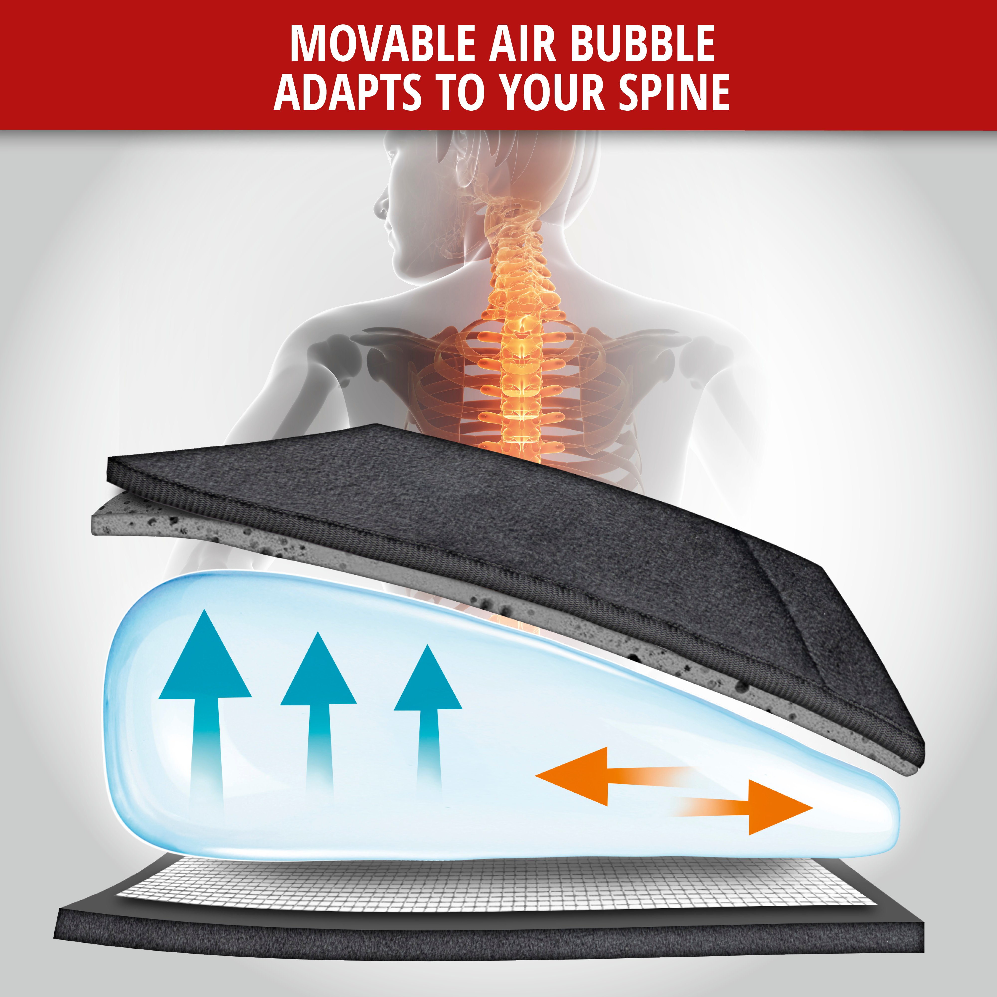 Air Flow car seat pad black