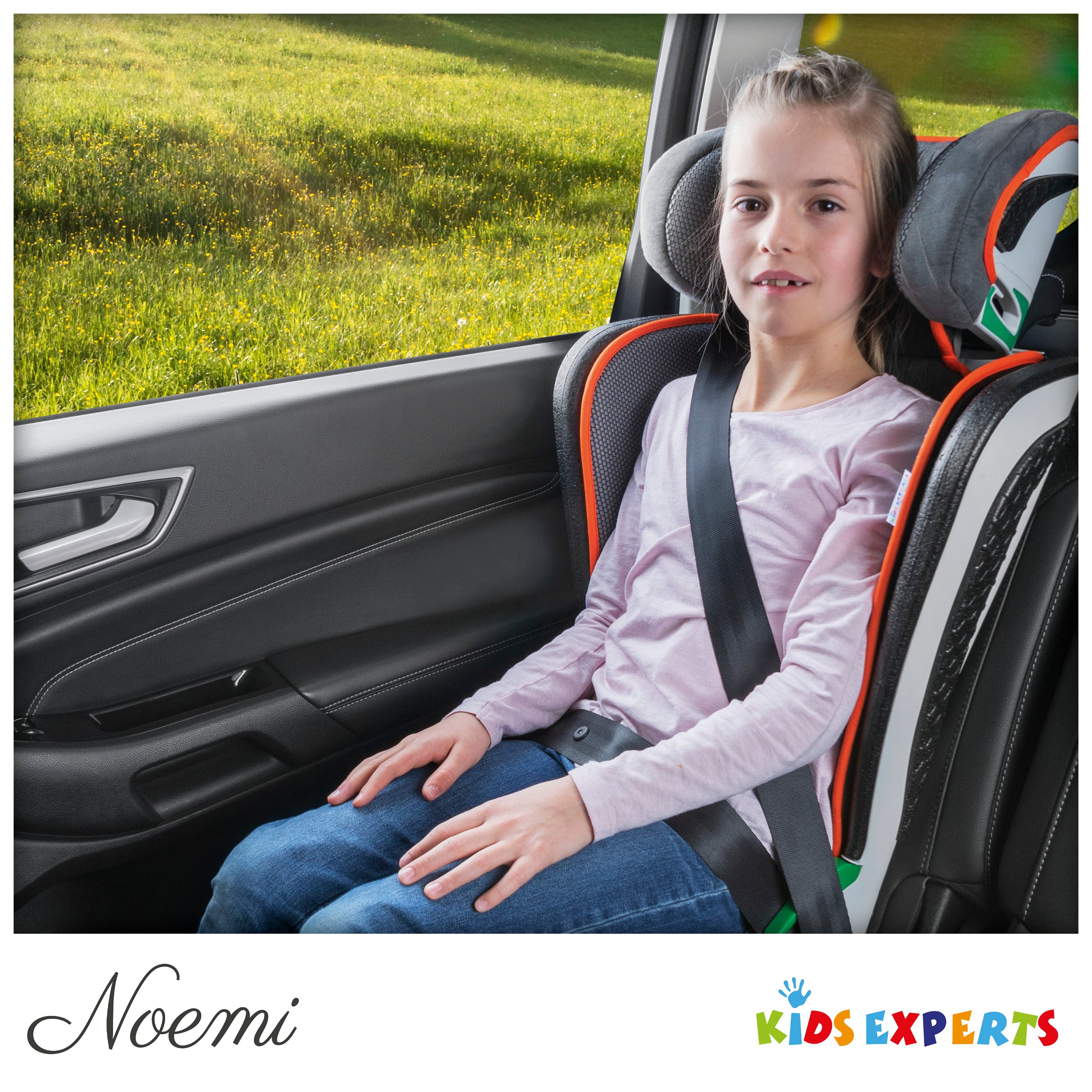 Child seat Noemi anthracite/orange