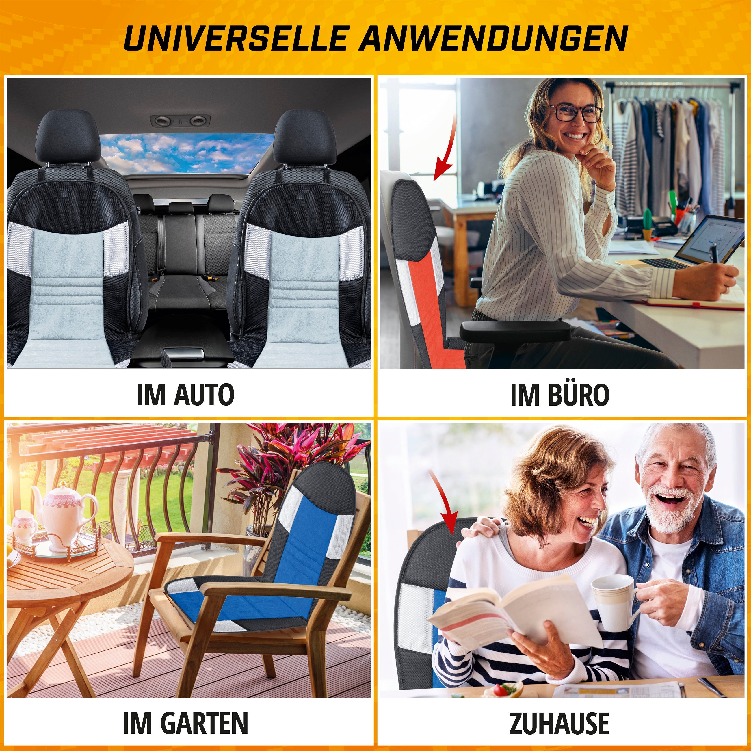 PKW Sitzauflage Hunt, Auto-Sitzaufleger blau