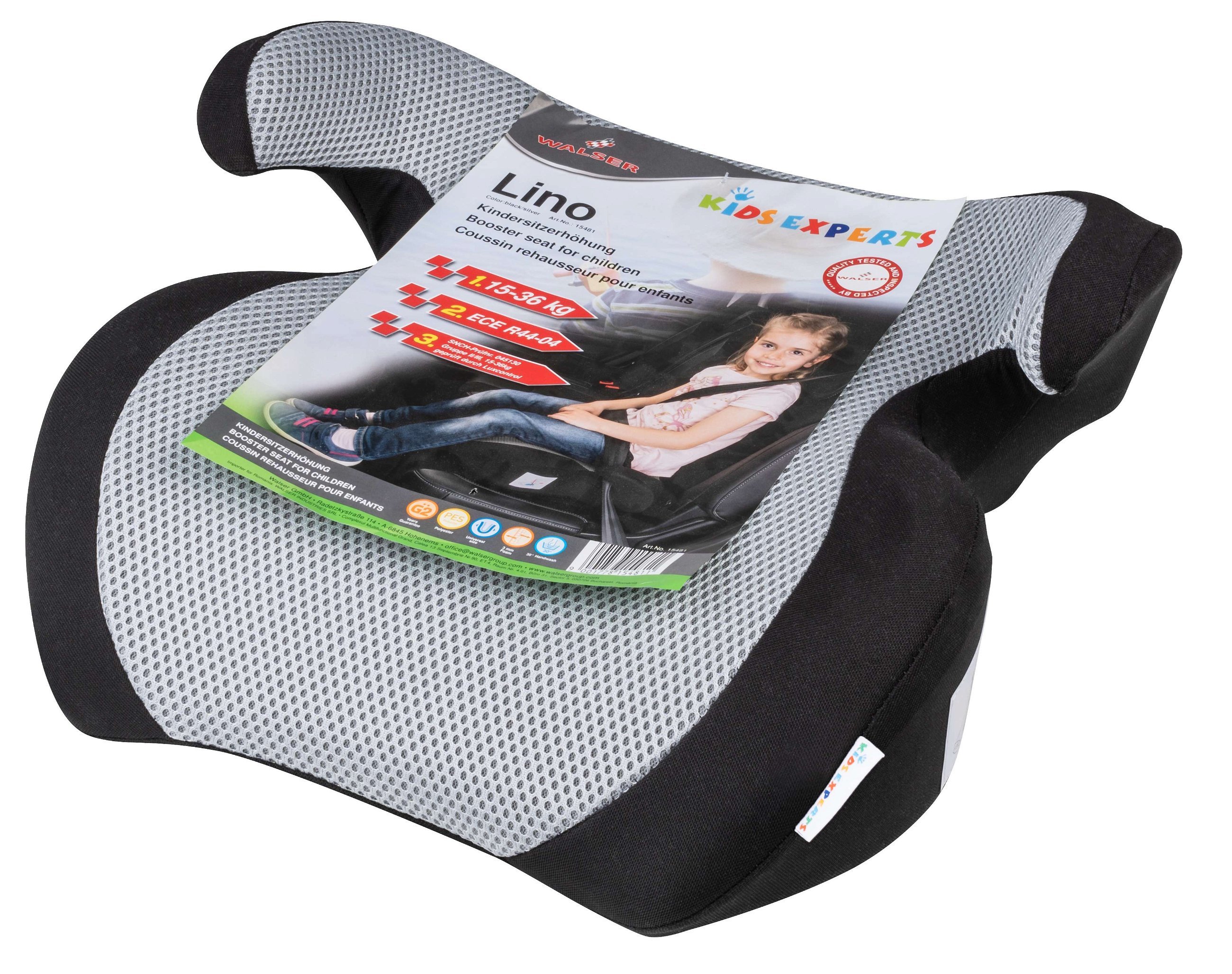 Booster seat Lino black/silver