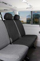 Passform Sitzbezug aus Stoff für VW T5, Doppelbankbezug hinten