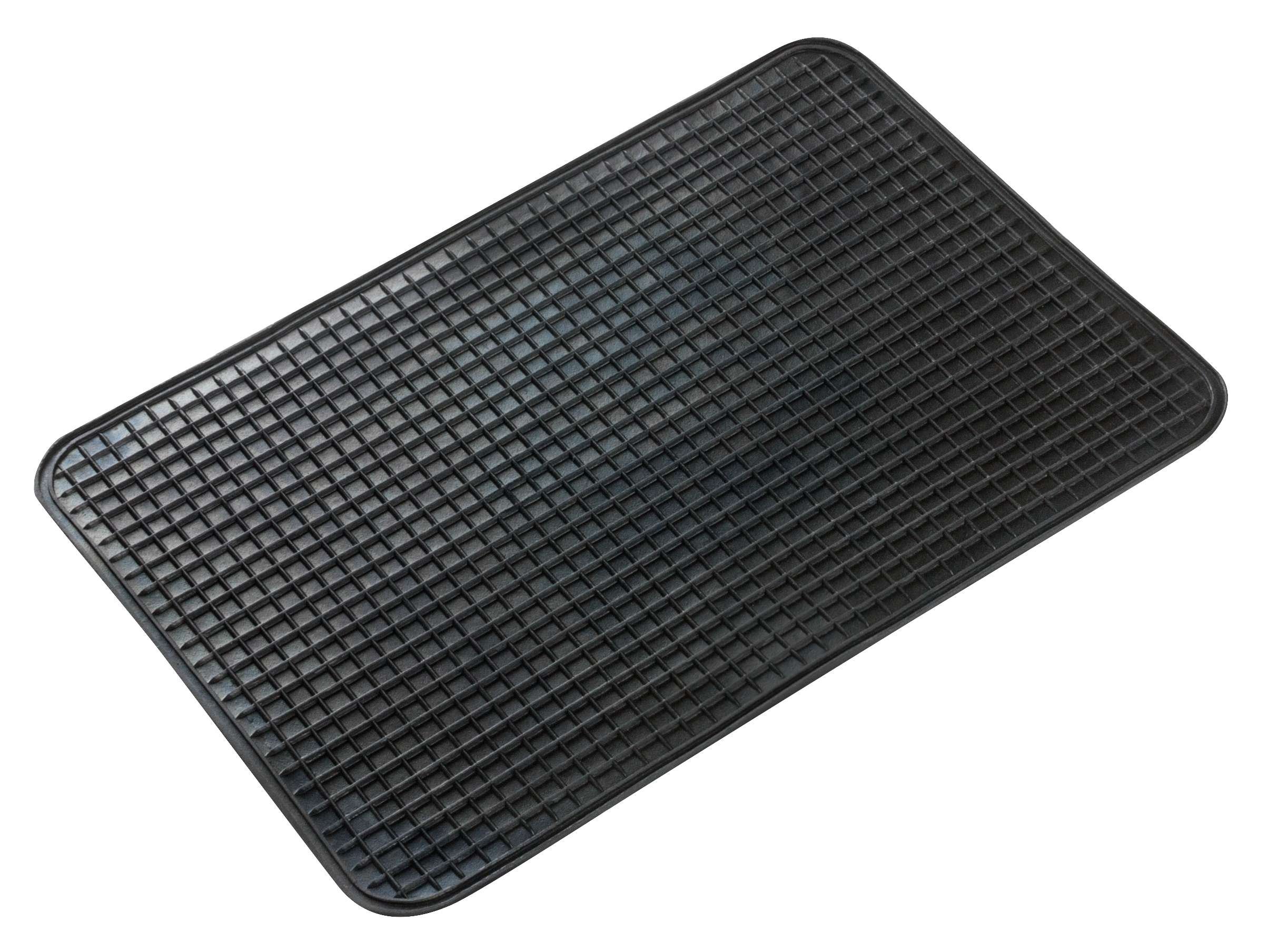  WALSER Kit Universel de Tapis en Caoutchouc pour Voiture  Spartakus 4 pièces Tapis de Sol découpables pour Voiture Noir 28036