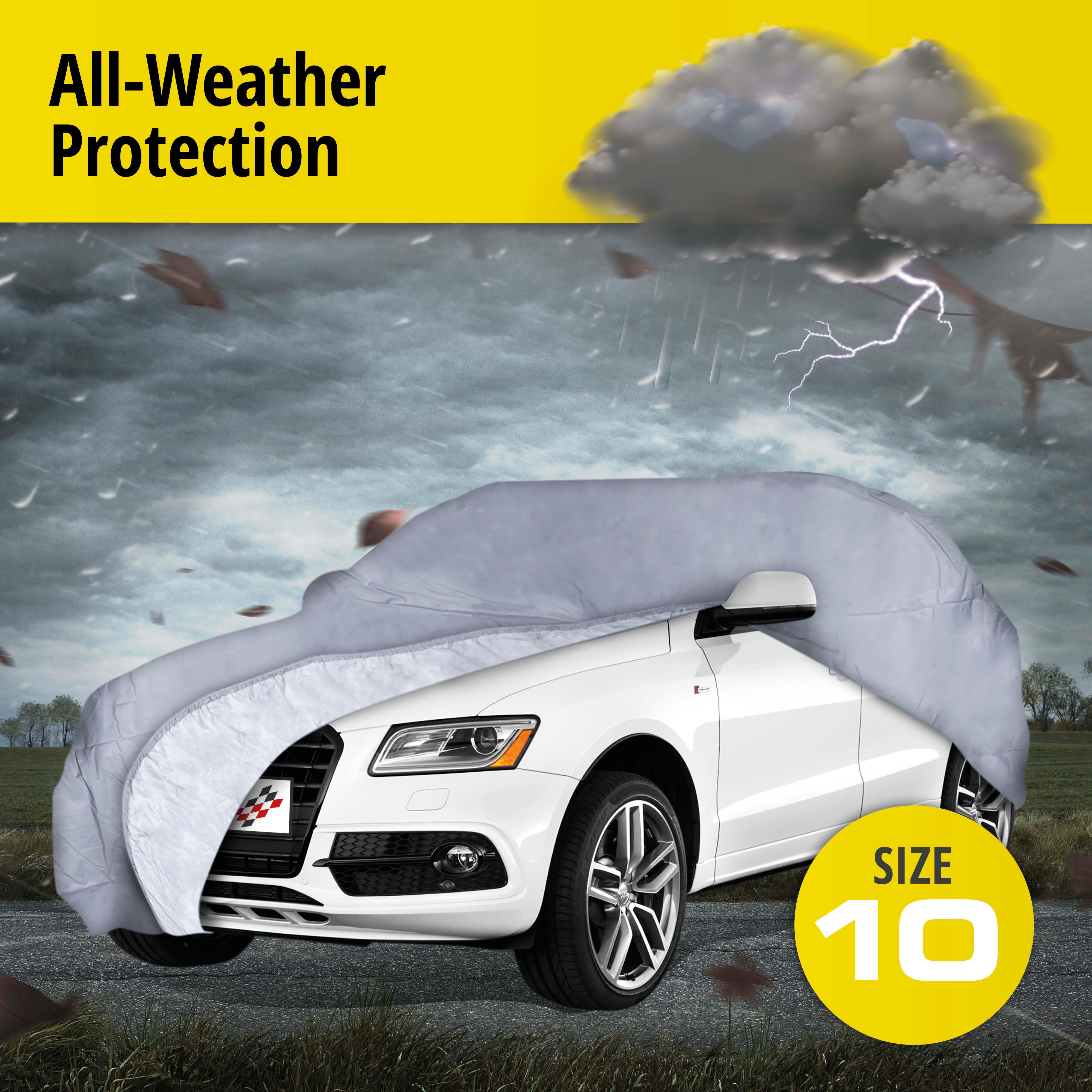 Car tarpaulin All Weather Premium size 10 grey