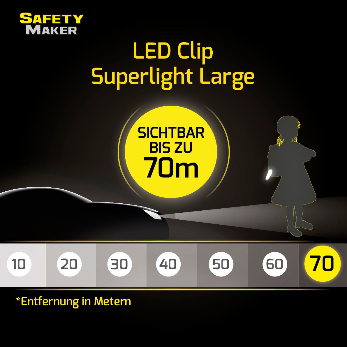 Multilight XL, LED-Clip silber
