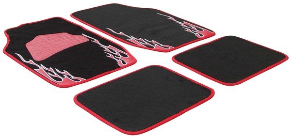 Tapis de voiture Volcano flame design red